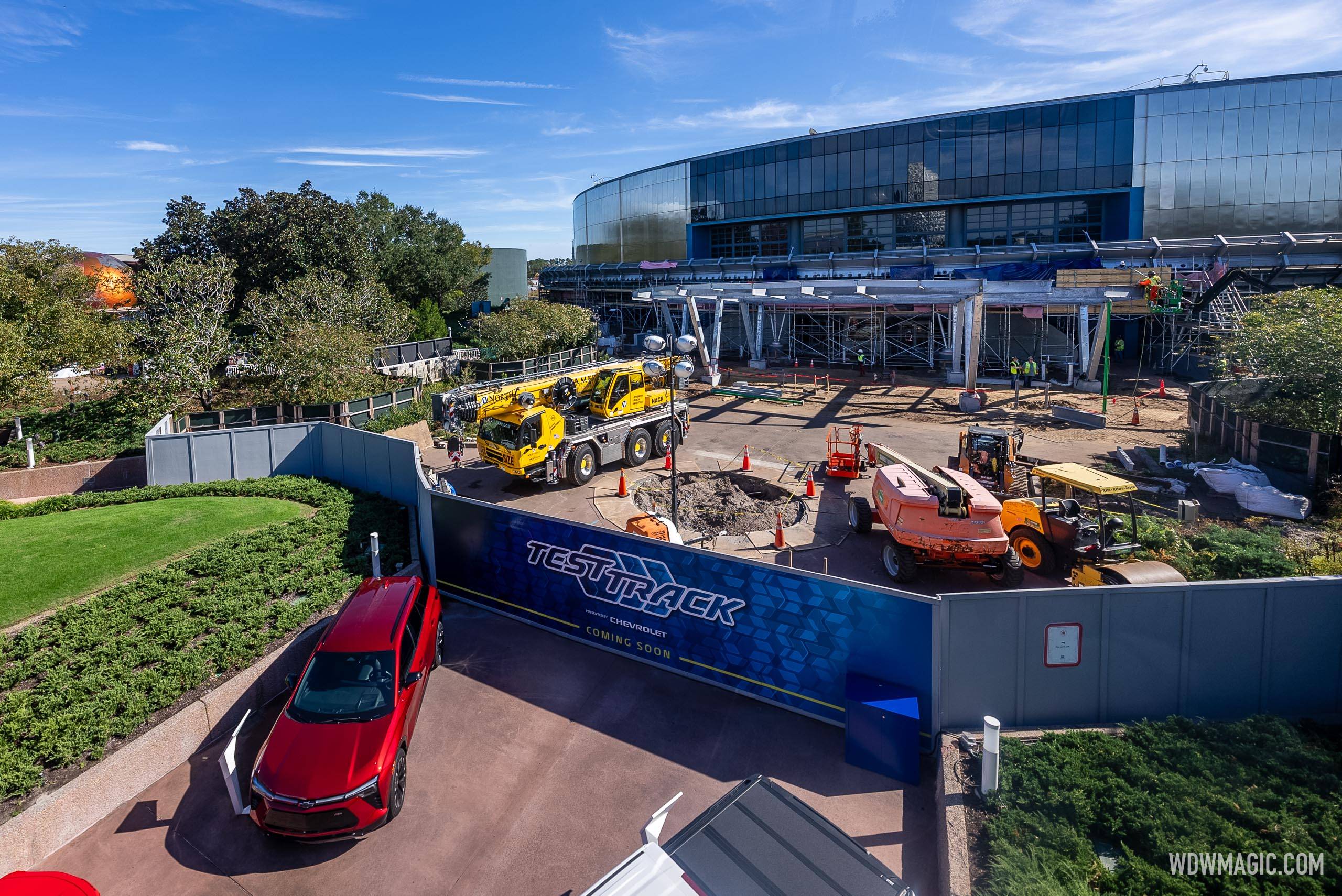 Test Track Transformation Continues at EPCOT with Progress on New Entrance Design