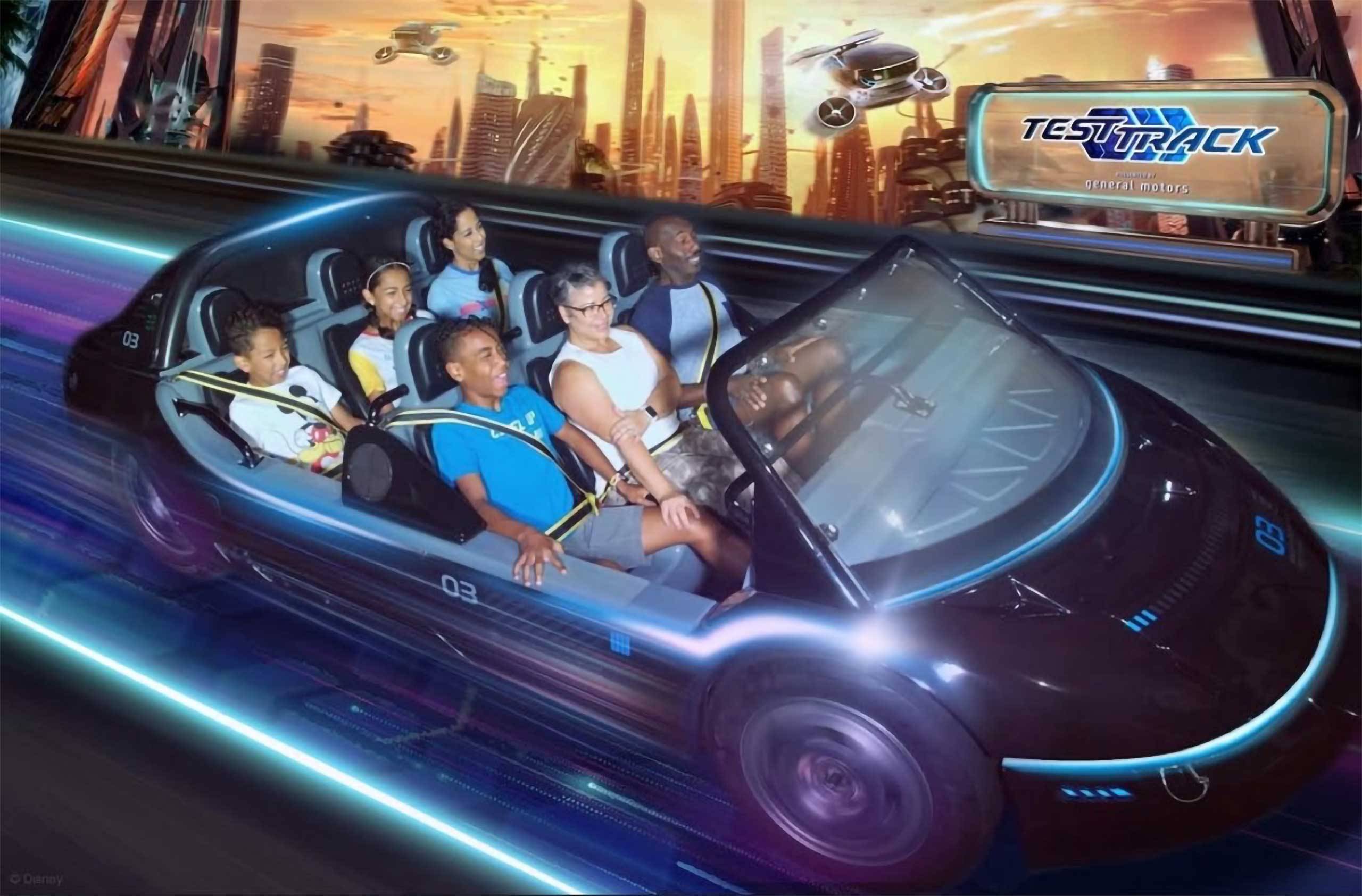 First Look at EPCOT's Reimagined Test Track Ride Vehicle and On-Ride Photo
