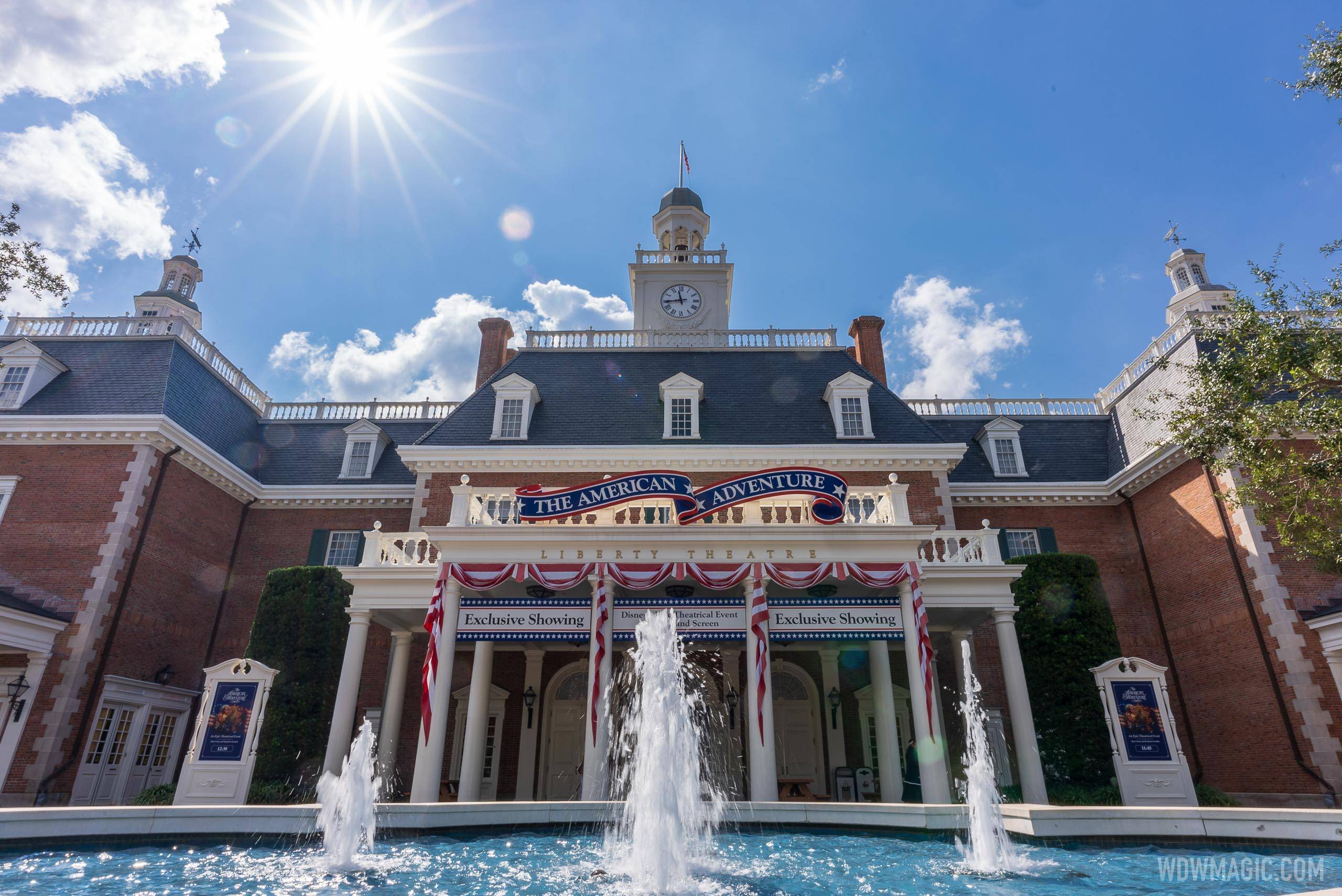 July 4 special entertainment offerings at The American Adventure pavilion at Epcot