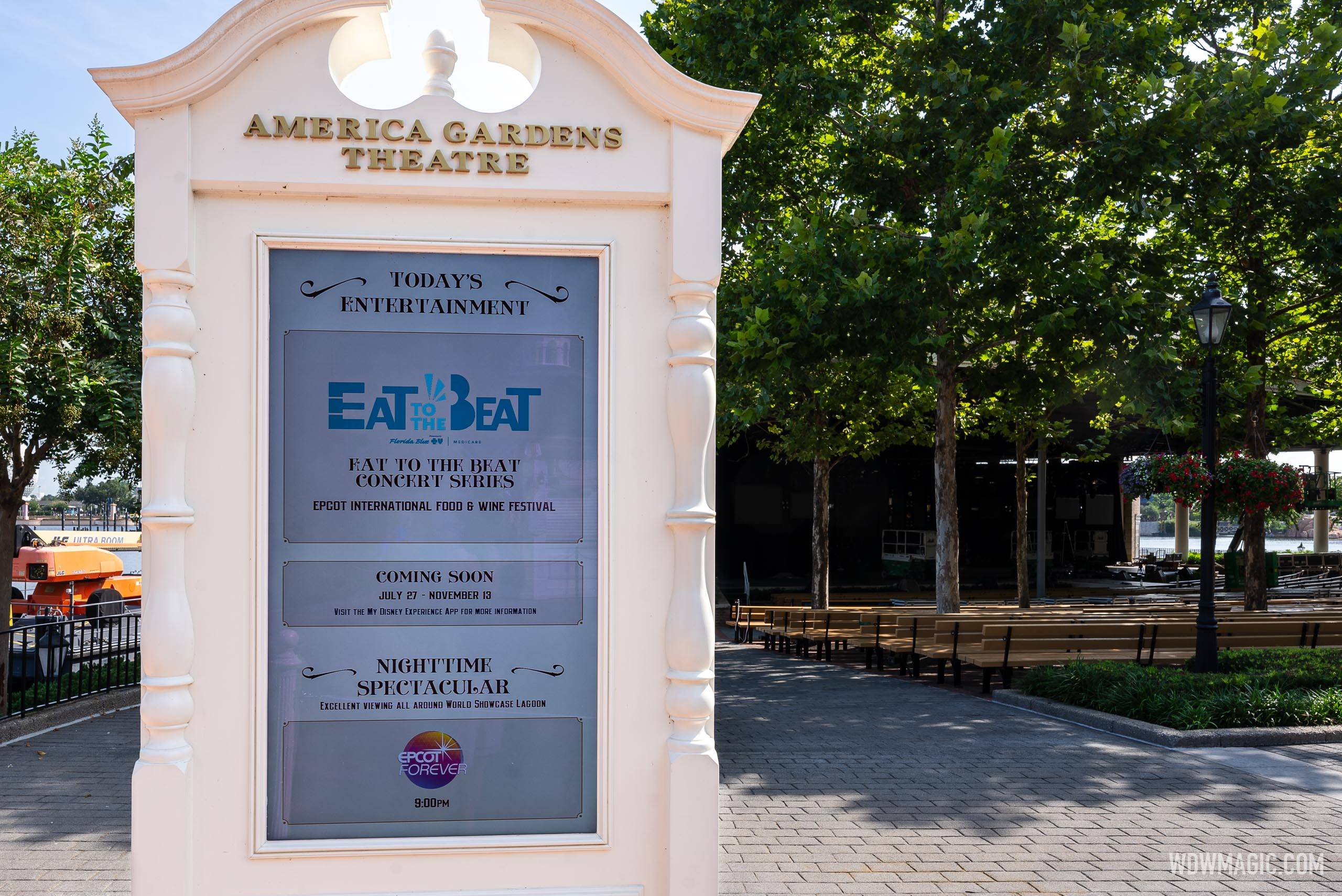 Digital signage at The America Gardens Theatre