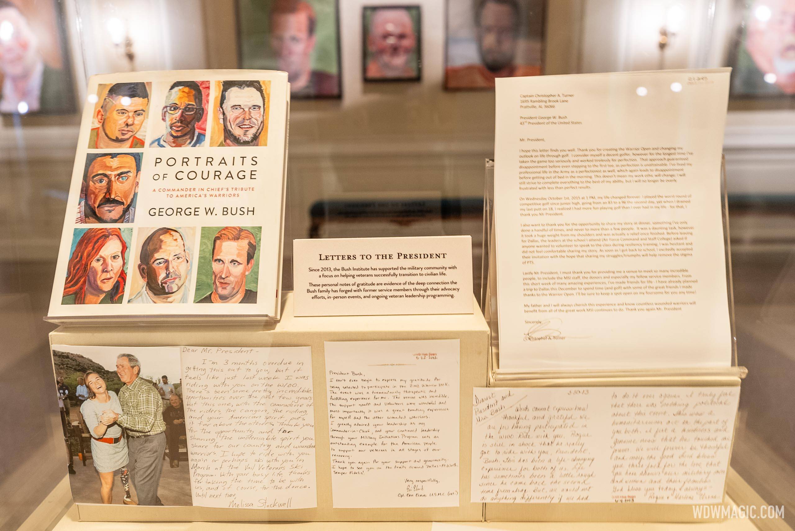 George W. Bush's 'Portraits of Courage' at EPCOT