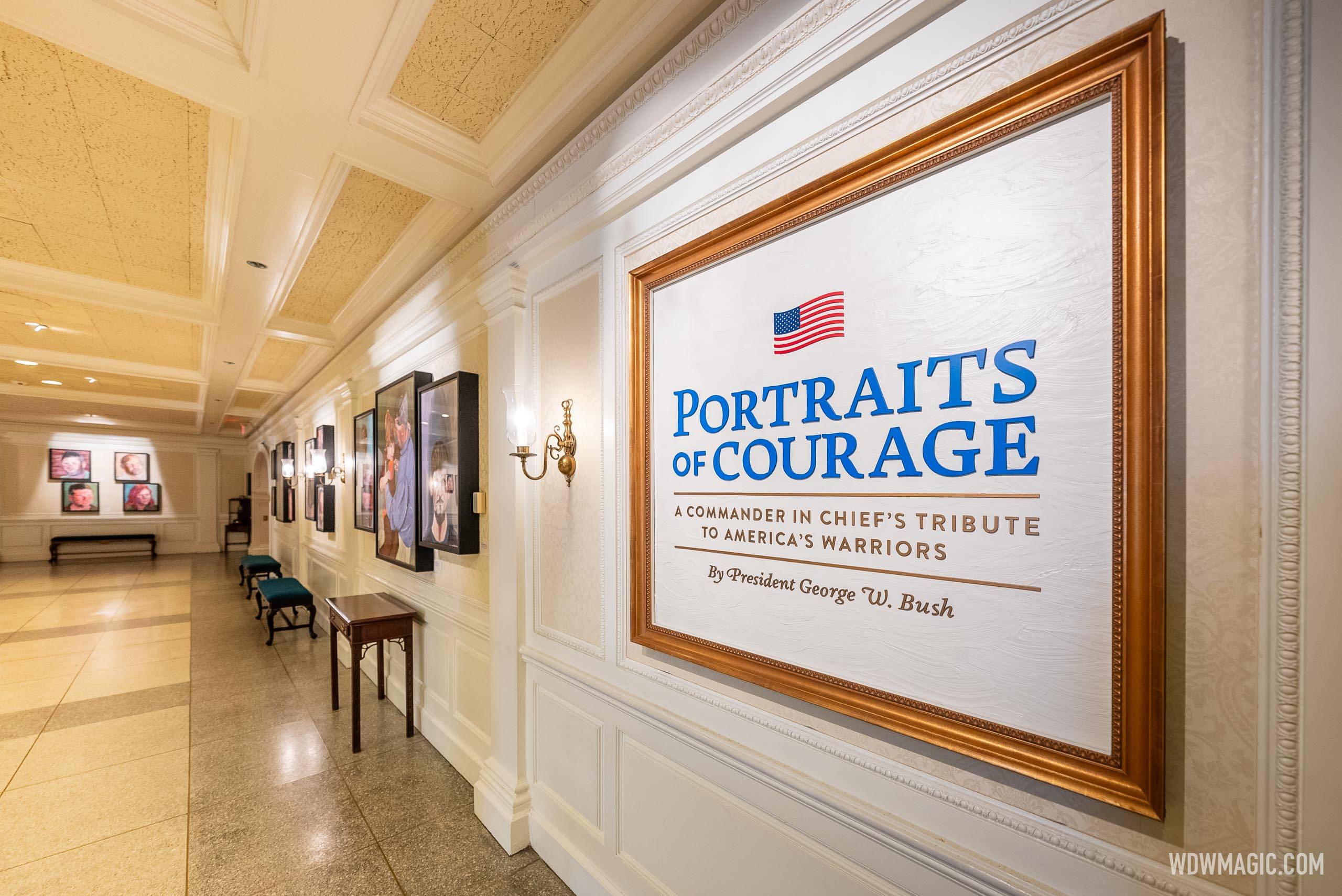 Walt Disney World Unveils George W. Bush's 'Portraits of Courage' at EPCOT