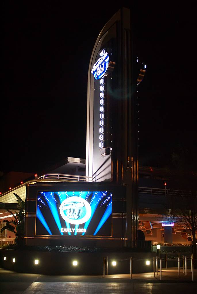 The American Idol main entrance and sign.
