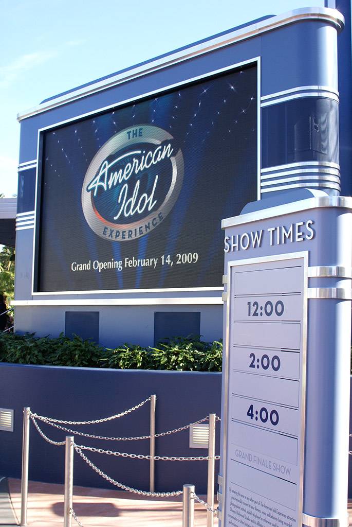 American Idol queue and preshow area