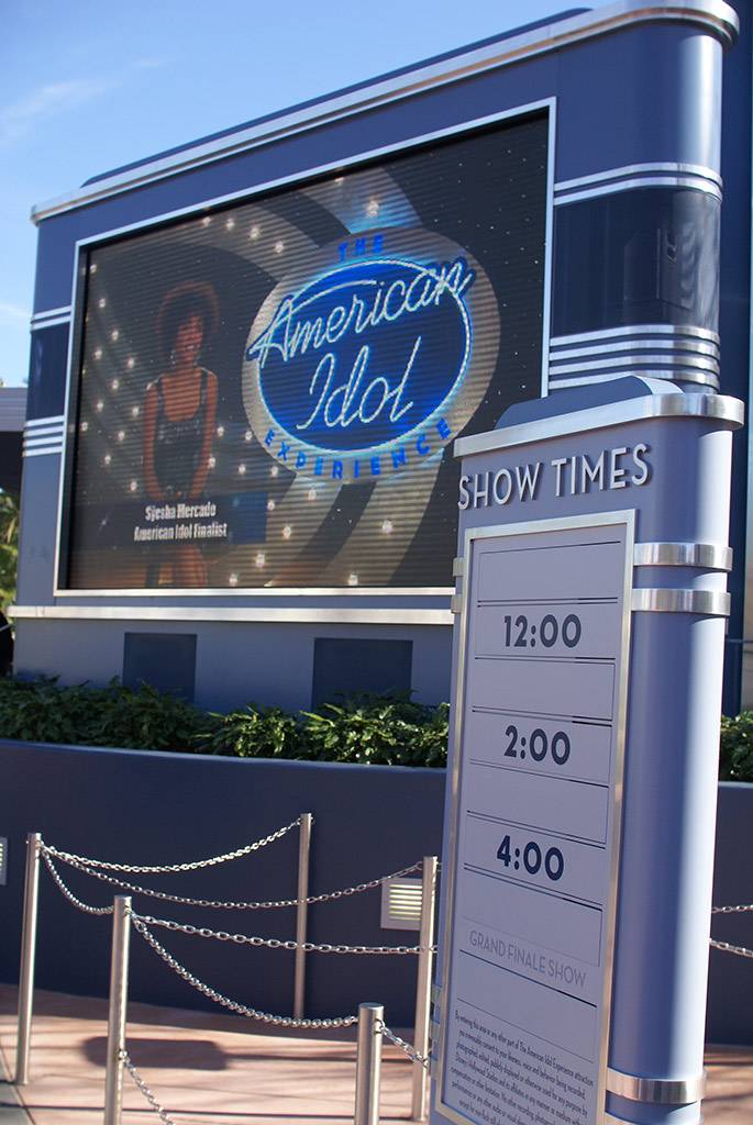 American Idol queue and preshow area