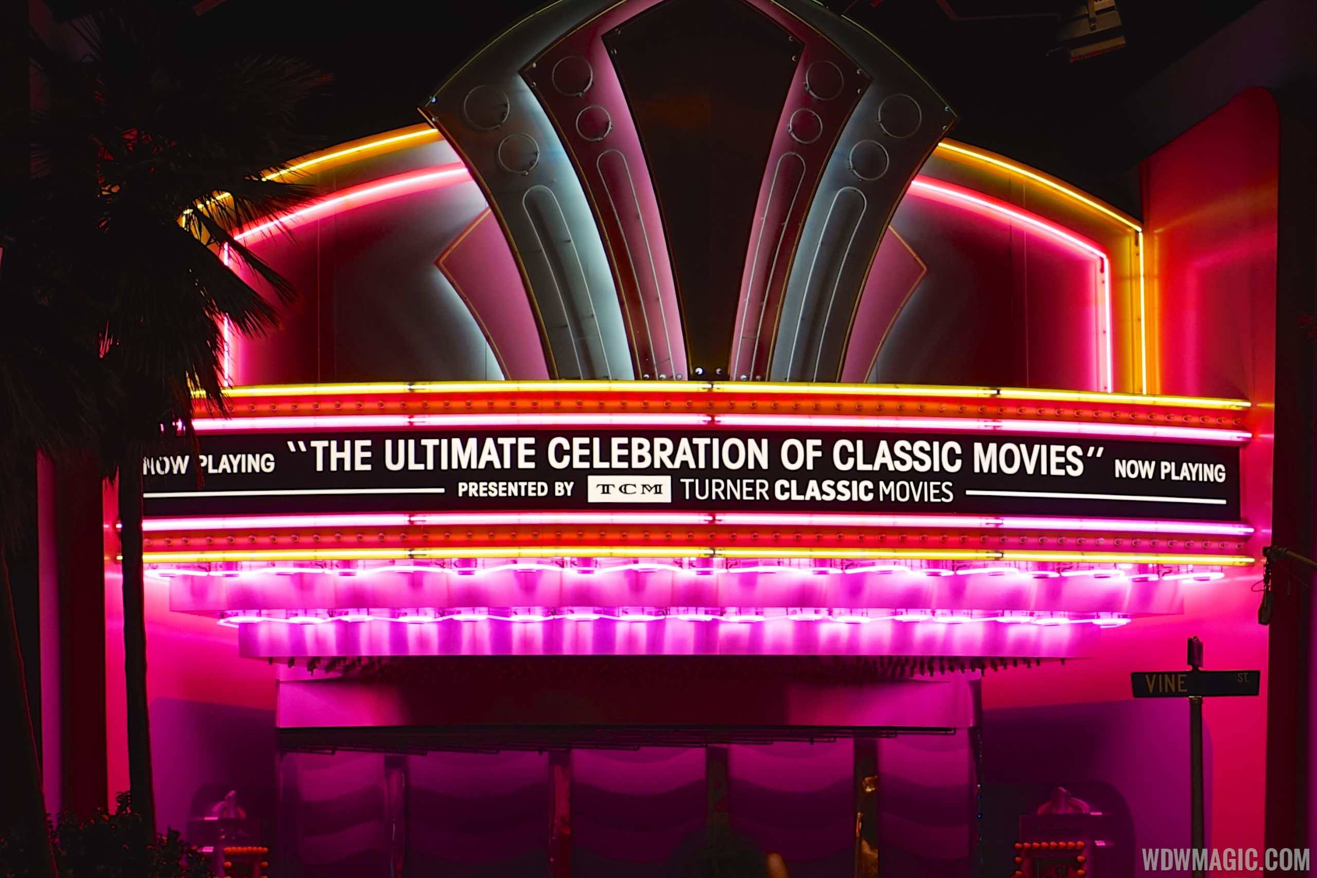 The Great Movie Ride TCM updates - New TCM signage at the start of the ride