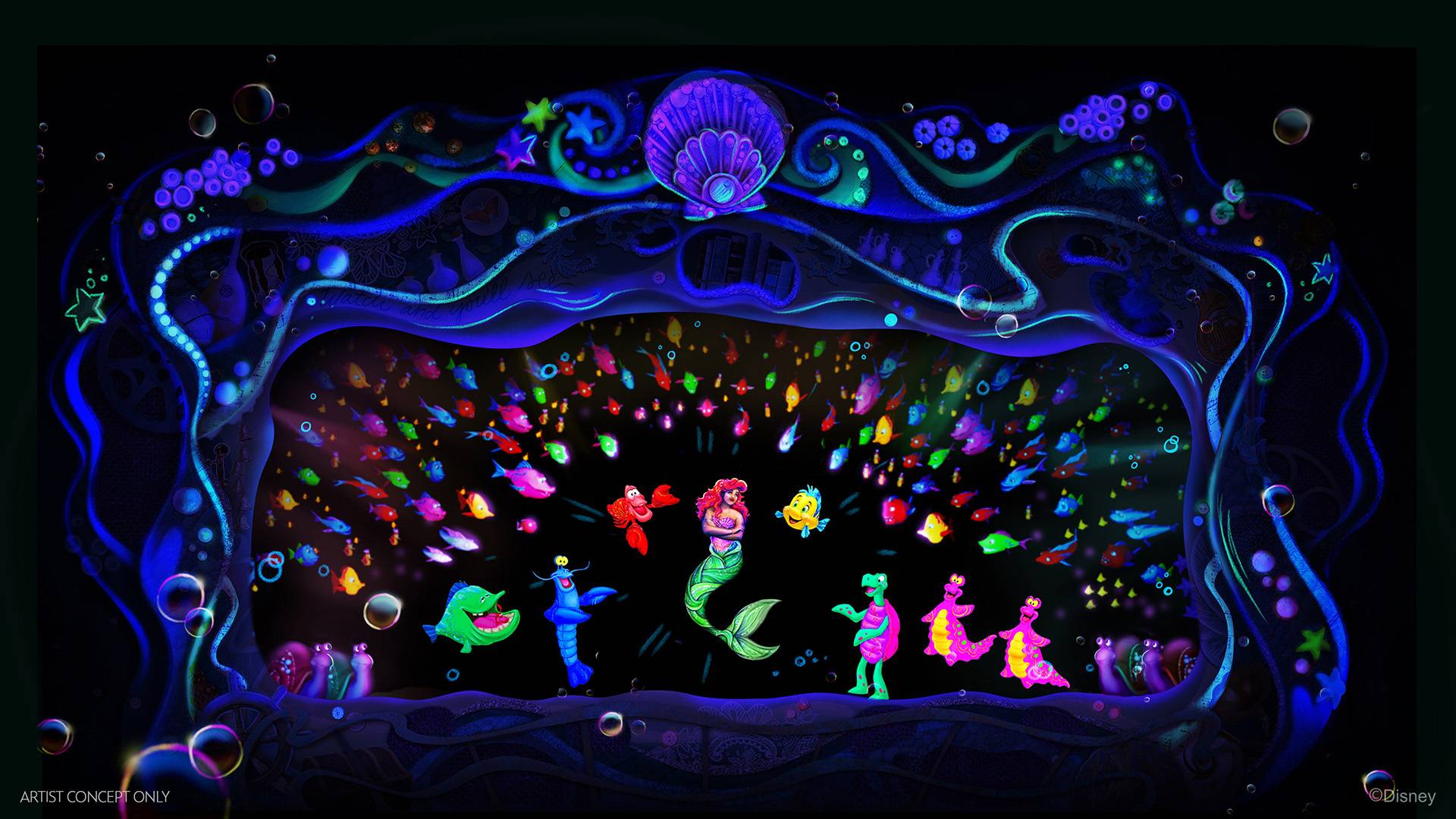 The Little Mermaid - A Musical Adventure concept art