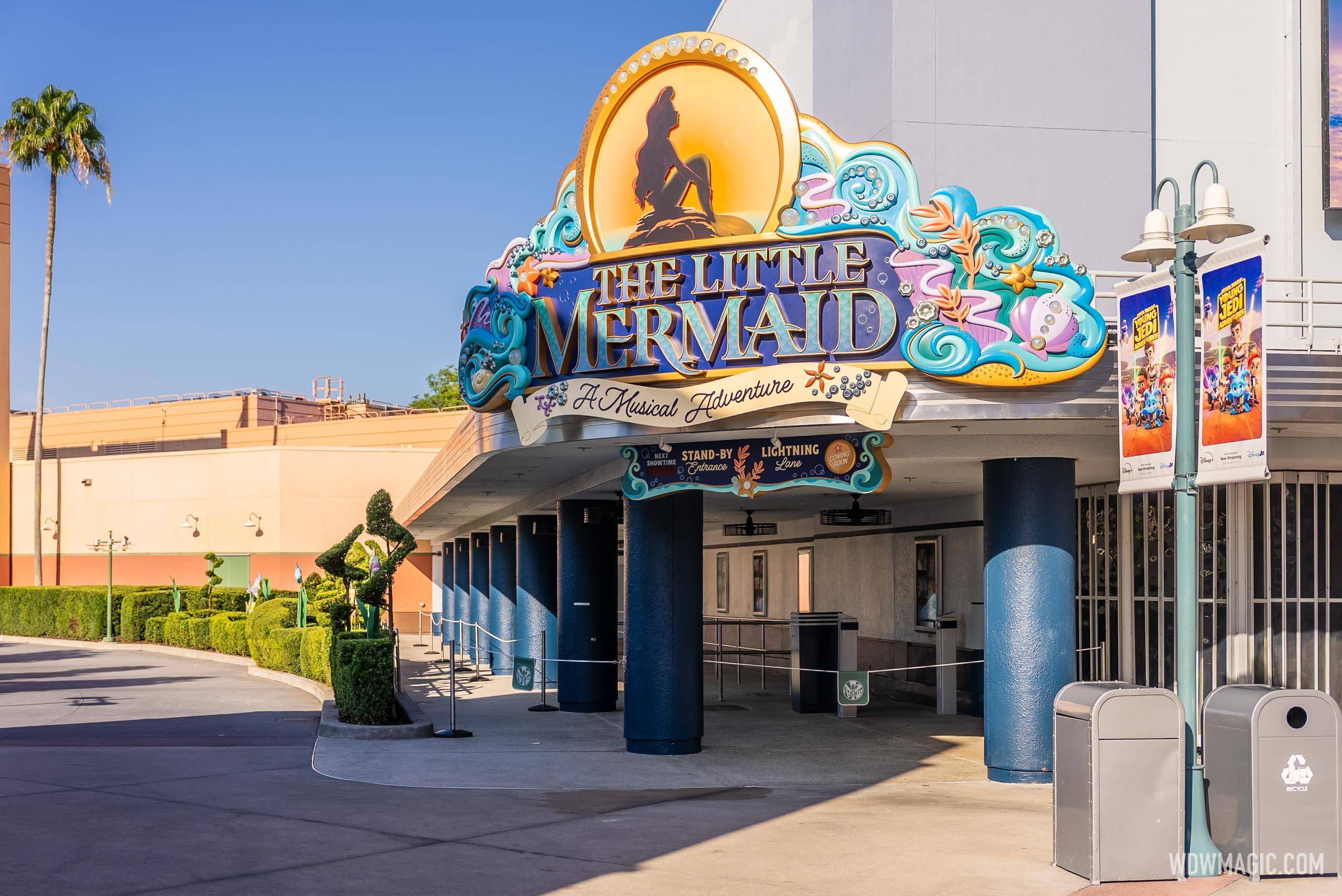 The Little Mermaid - A Musical Adventure Marquee Sign Installed