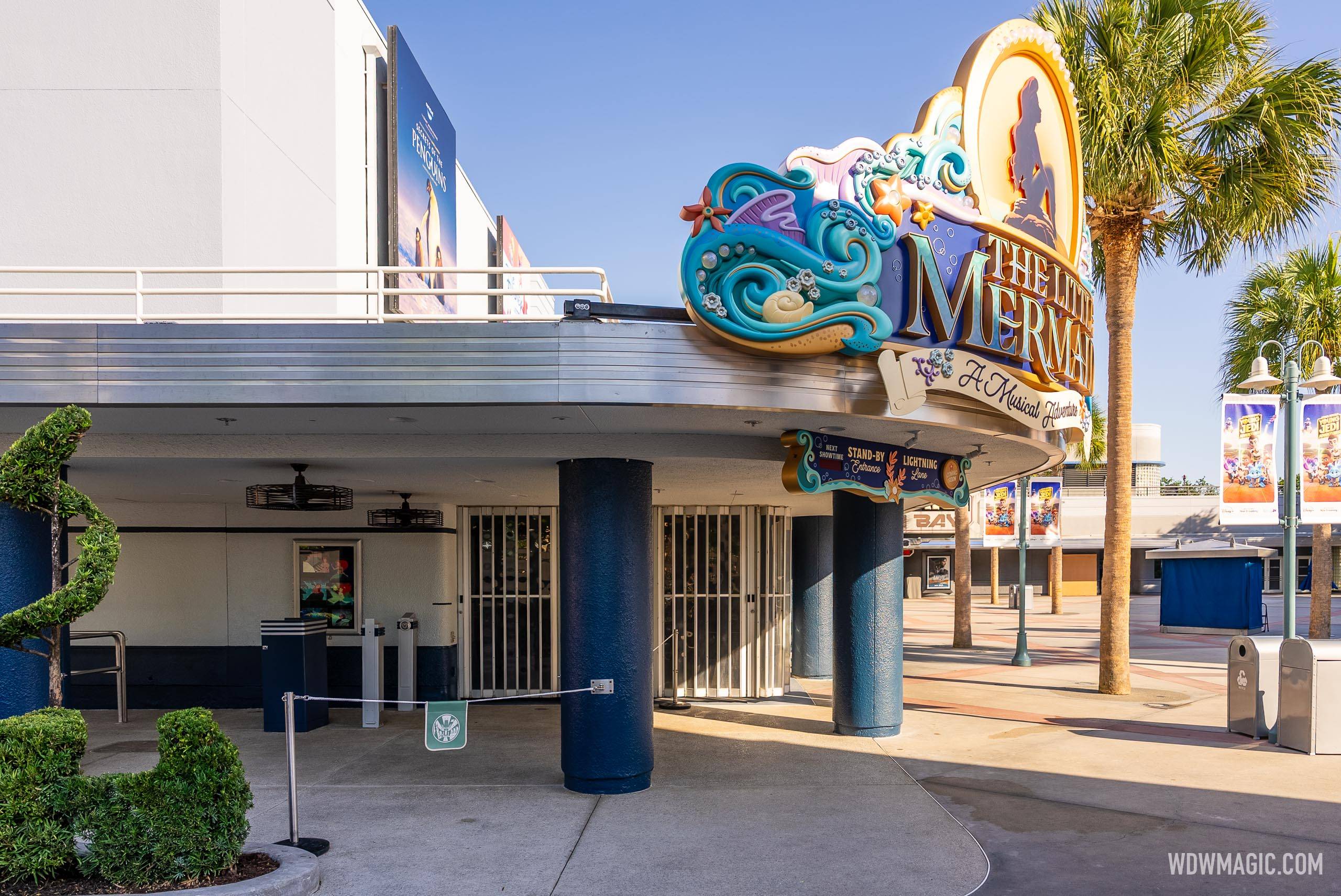 The Little Mermaid - A Musical Adventure Marquee Sign Installed