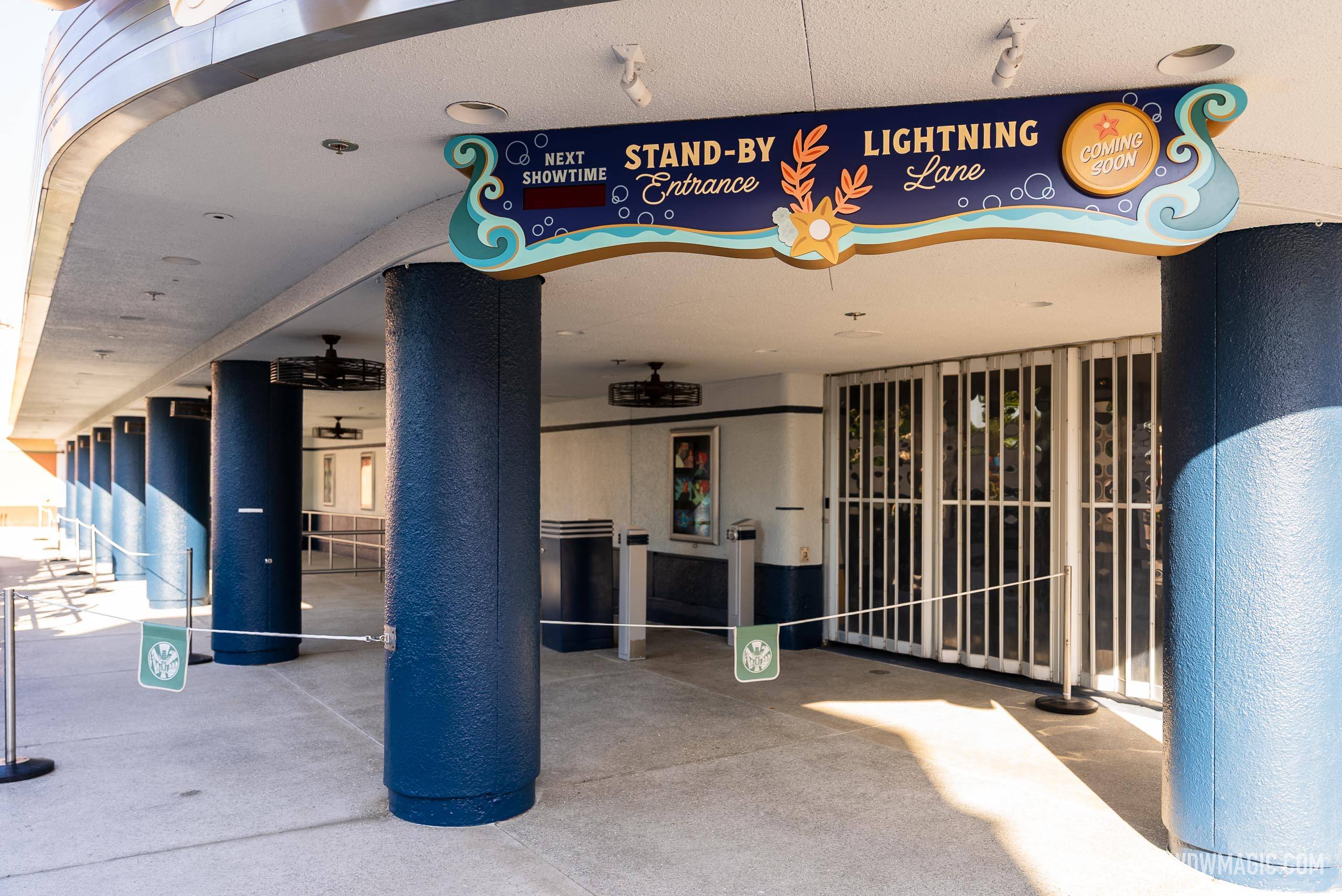 The Little Mermaid - A Musical Adventure Marquee Sign Installed