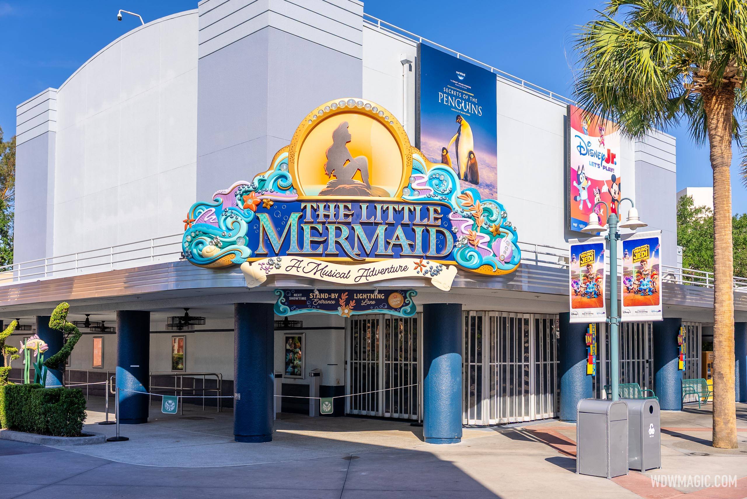 The Little Mermaid - A Musical Adventure Marquee Sign Installed