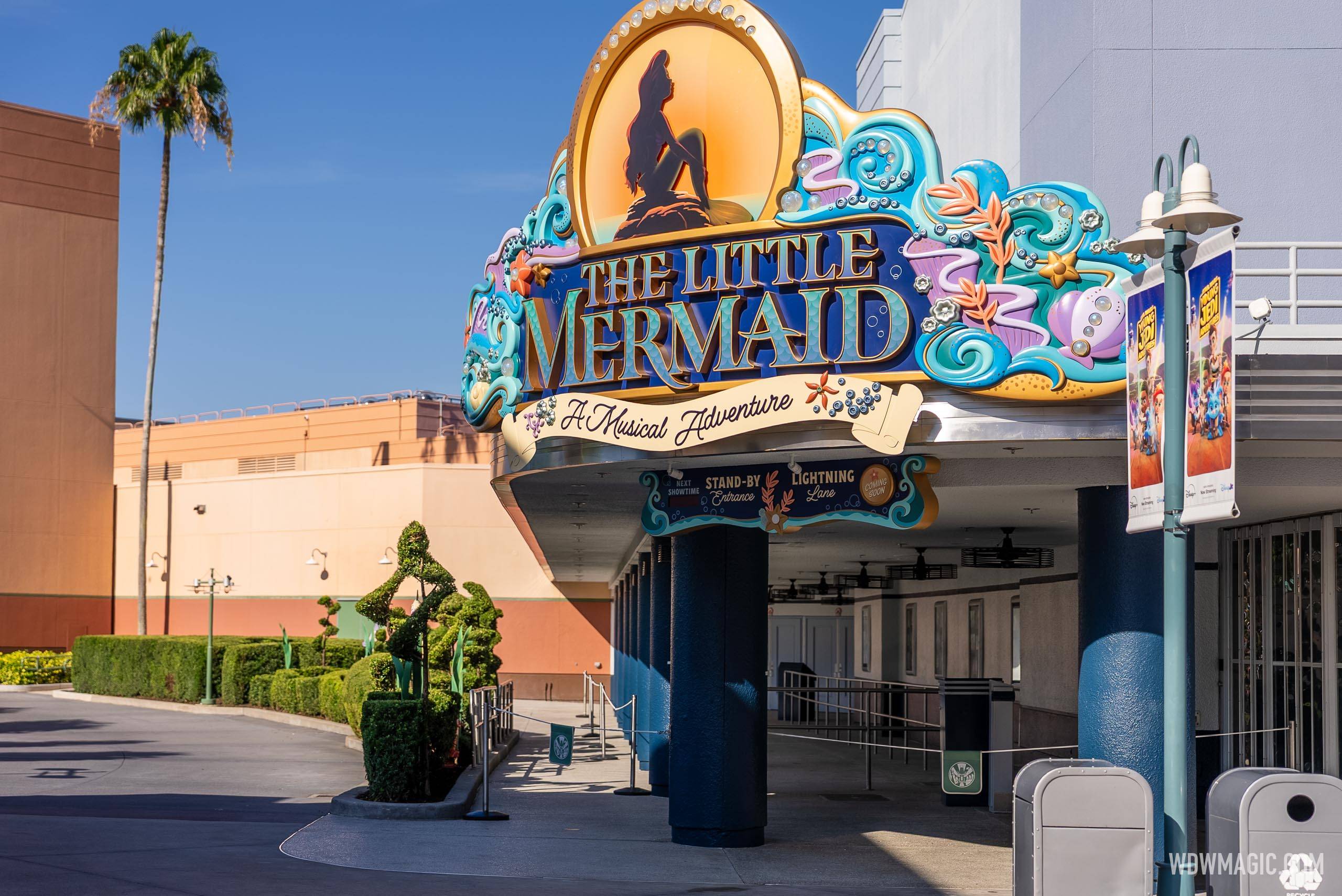 The Little Mermaid - A Musical Adventure Marquee Sign Installed