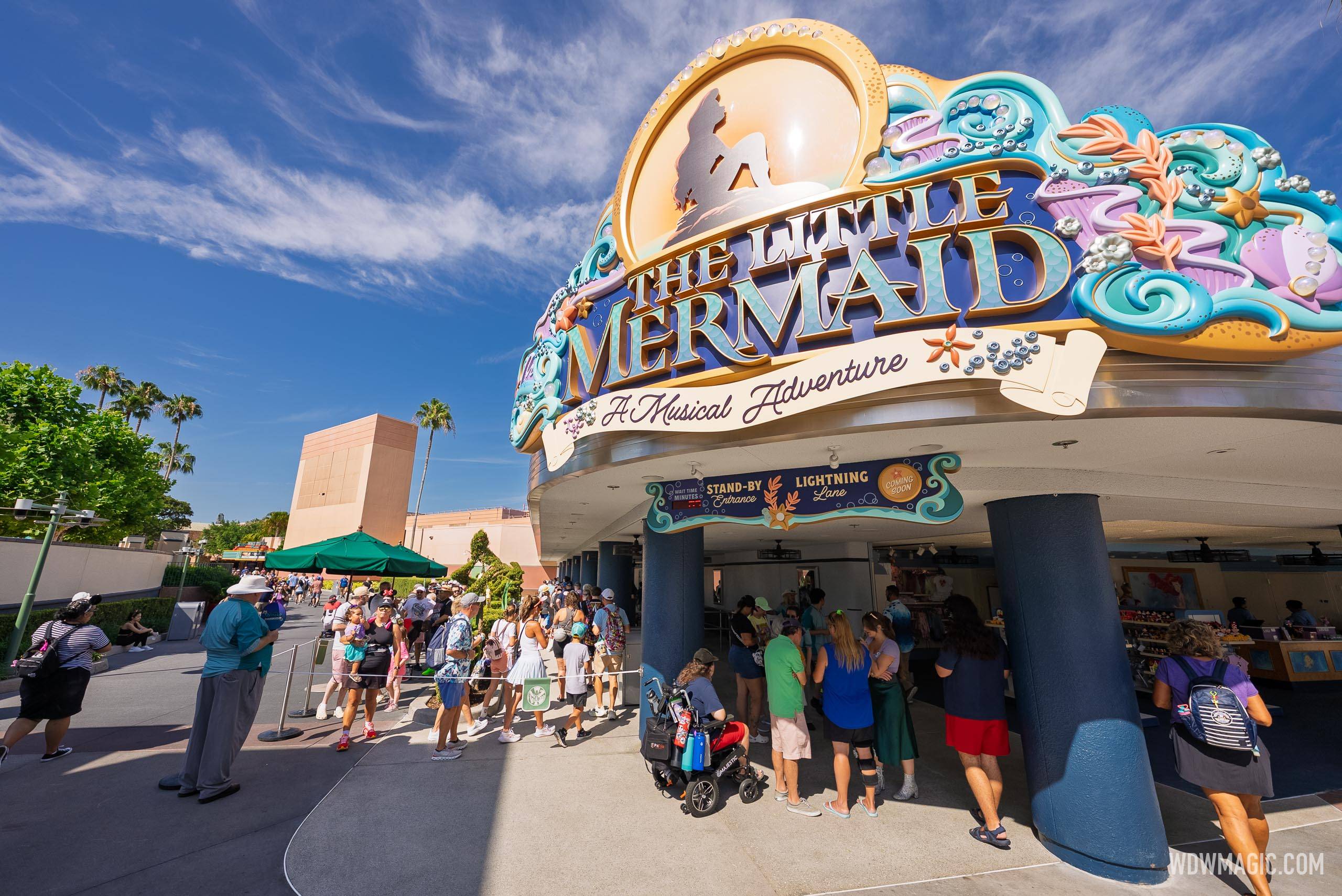 No Lightning Lane Yet for New The Little Mermaid Show at Disney's Hollywood Studios as Wait Times Hit 85 Minutes
