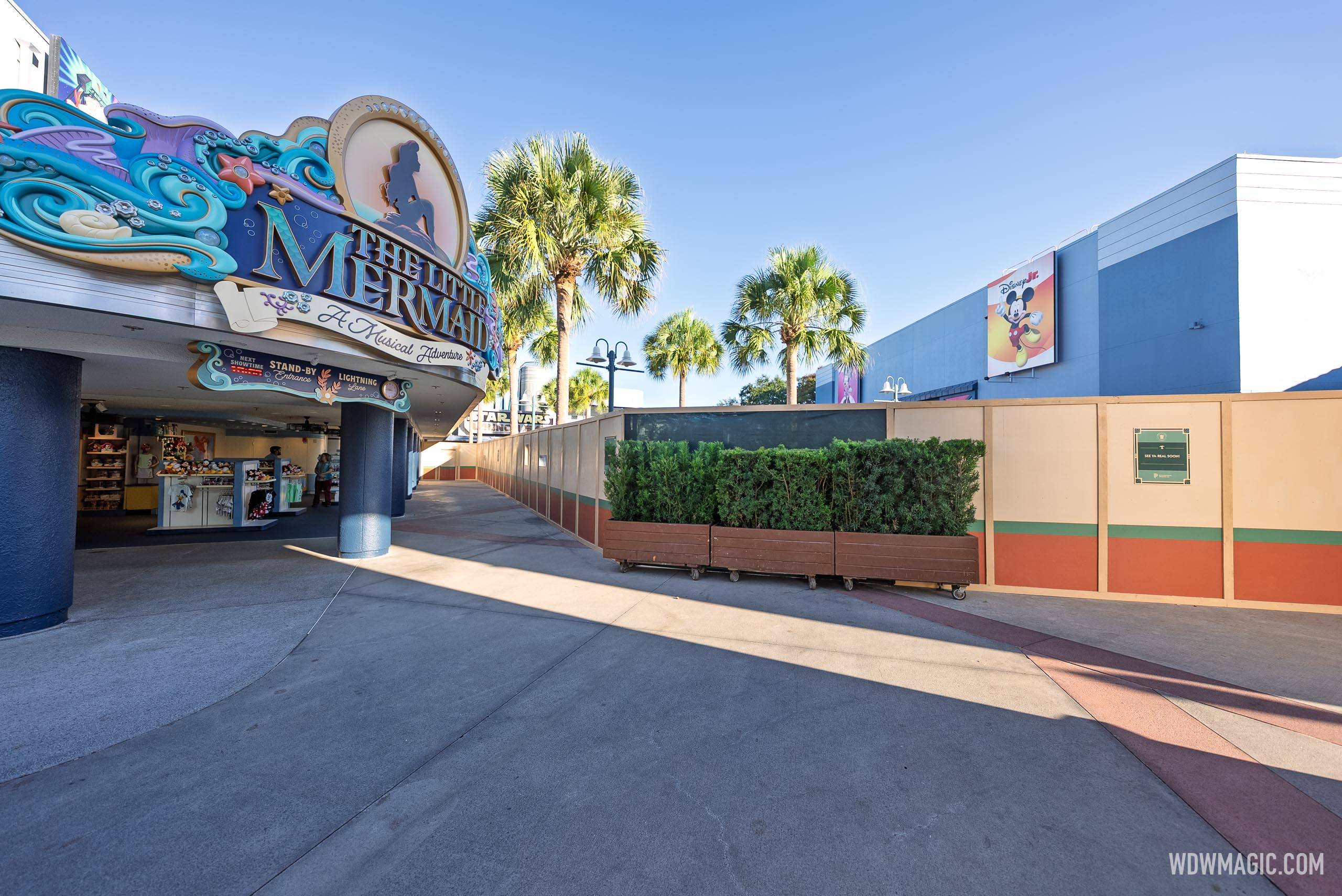 Disney Walls Off Animation Courtyard at Hollywood Studios: Star Wars Launch Bay and Disney Jr. Now Inaccessible