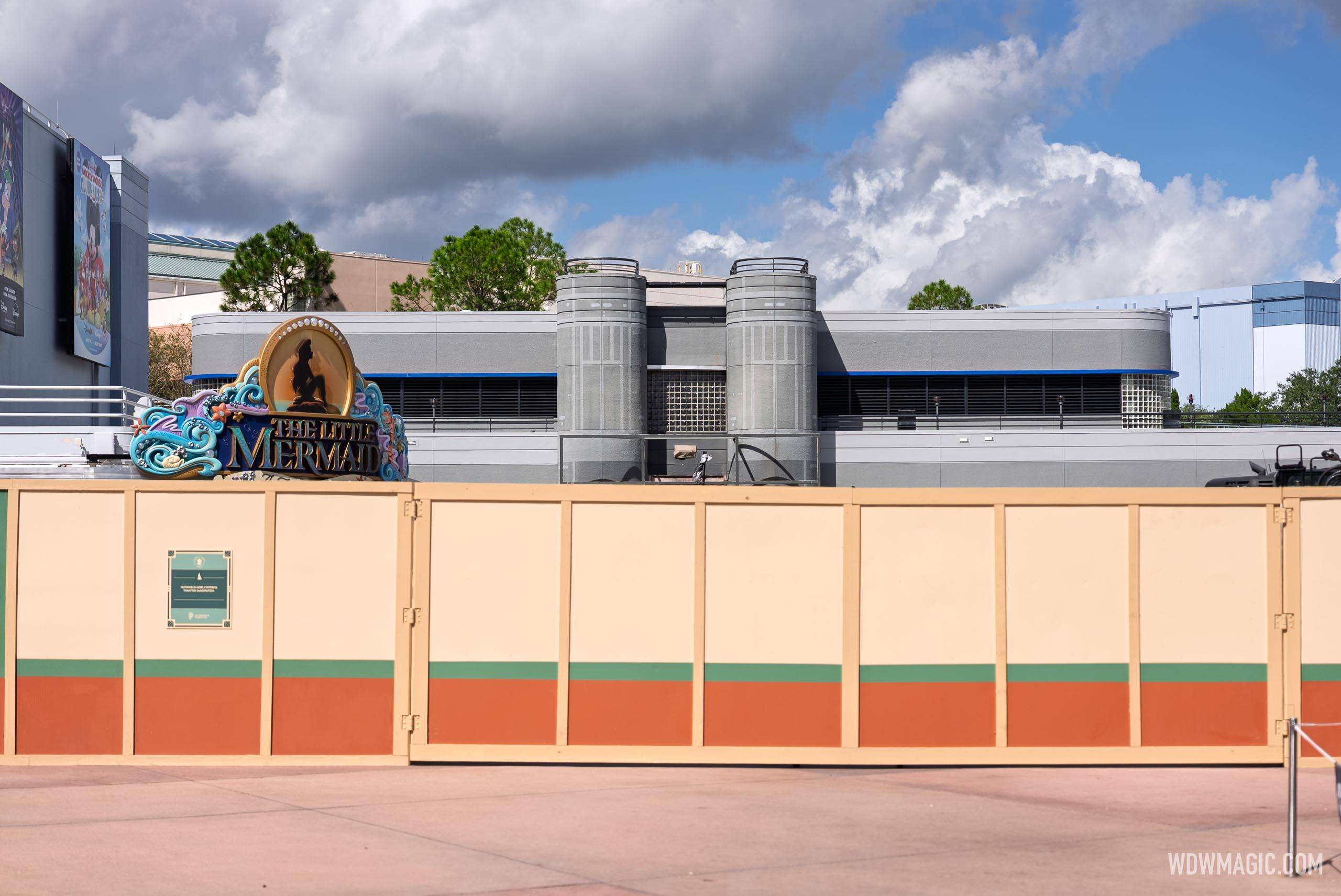 Animation Courtyard Archway Demolished and Launch Bay Signage Removed - October 21, 2025