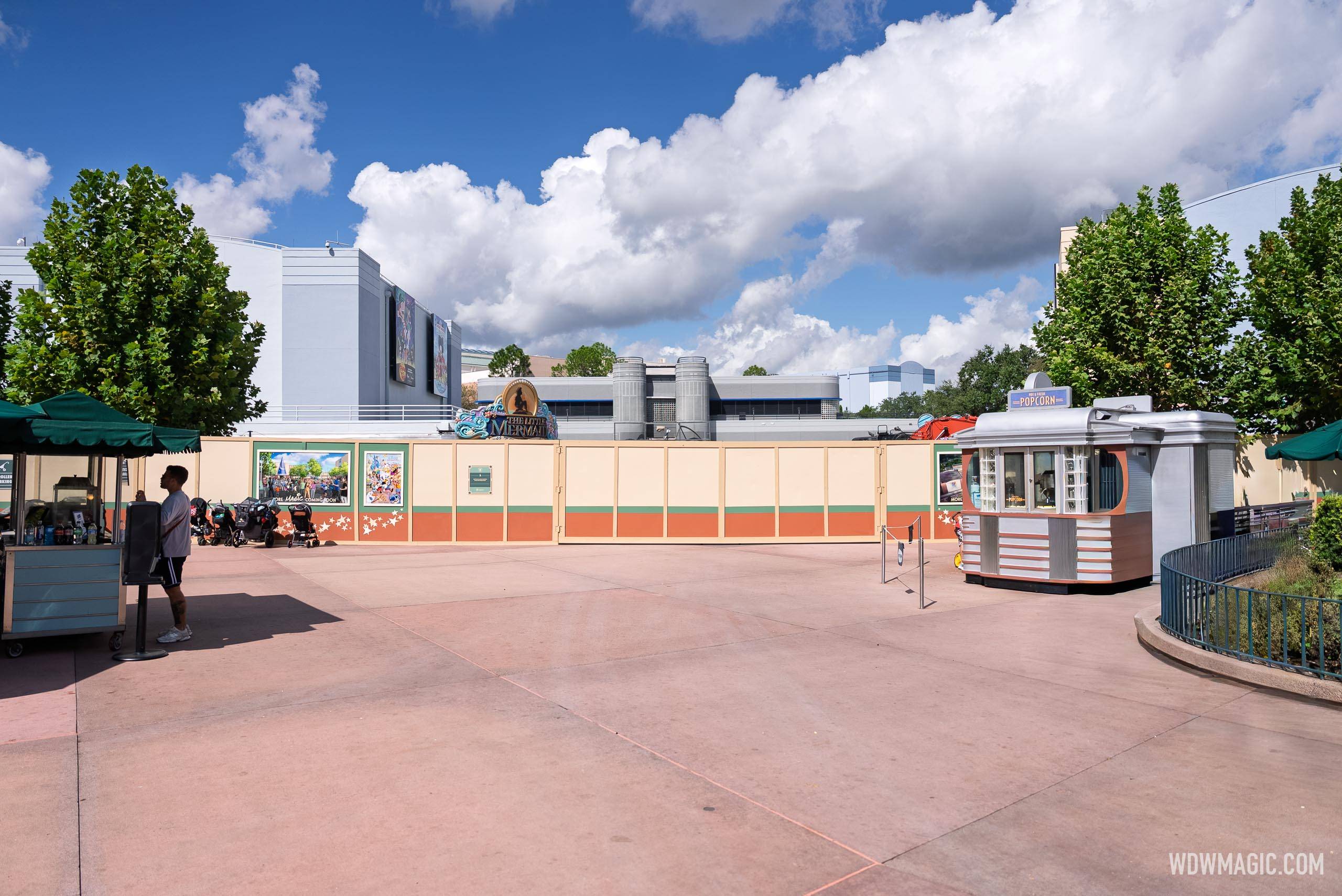 Animation Courtyard Archway Demolished and Launch Bay Signage Removed - October 21, 2025