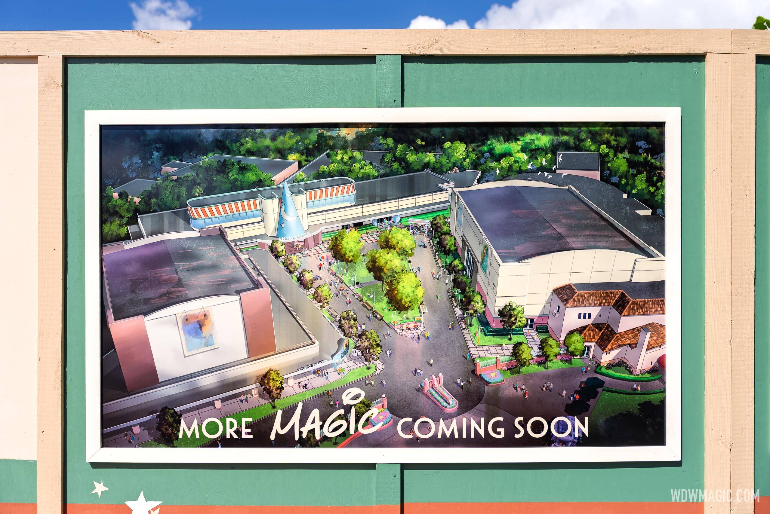 Animation Courtyard Archway Demolished and Launch Bay Signage Removed - October 21, 2025