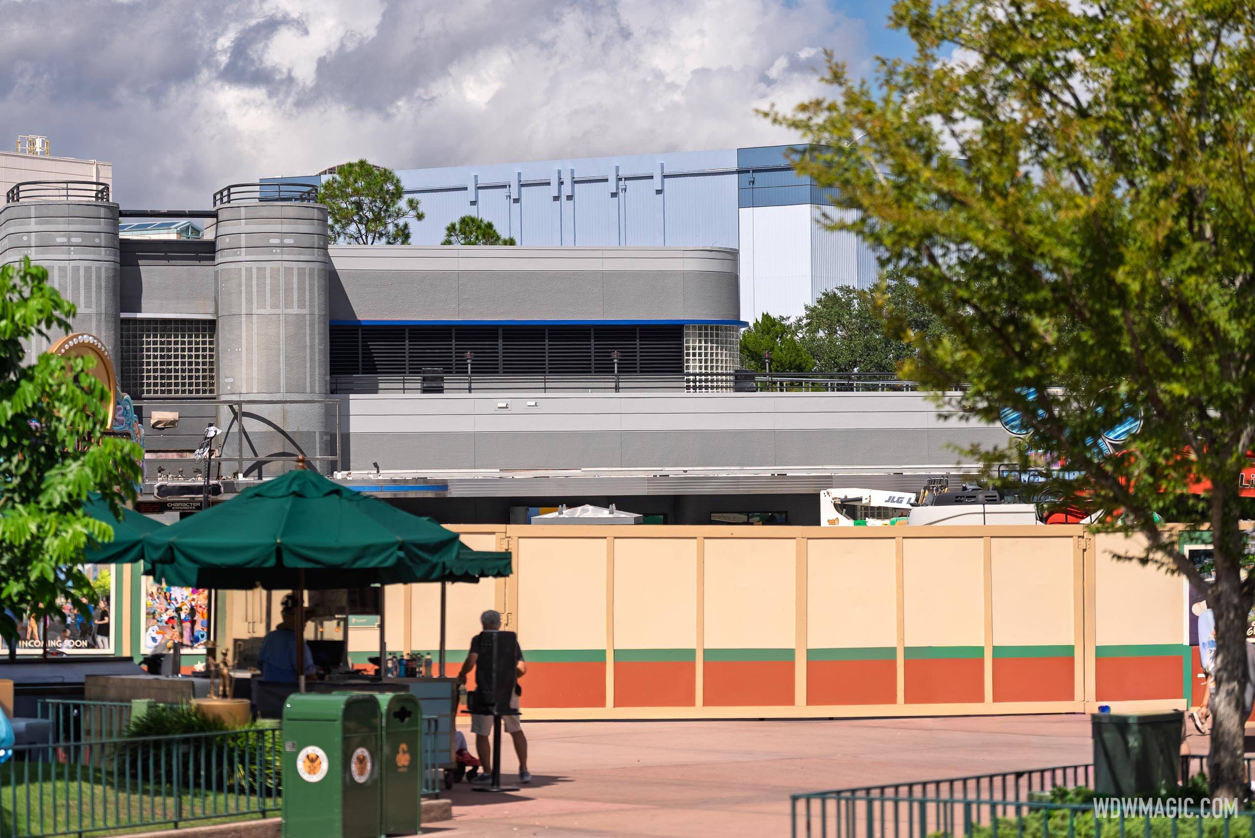 Animation Courtyard Archway Demolished and Launch Bay Signage Removed - October 21, 2025