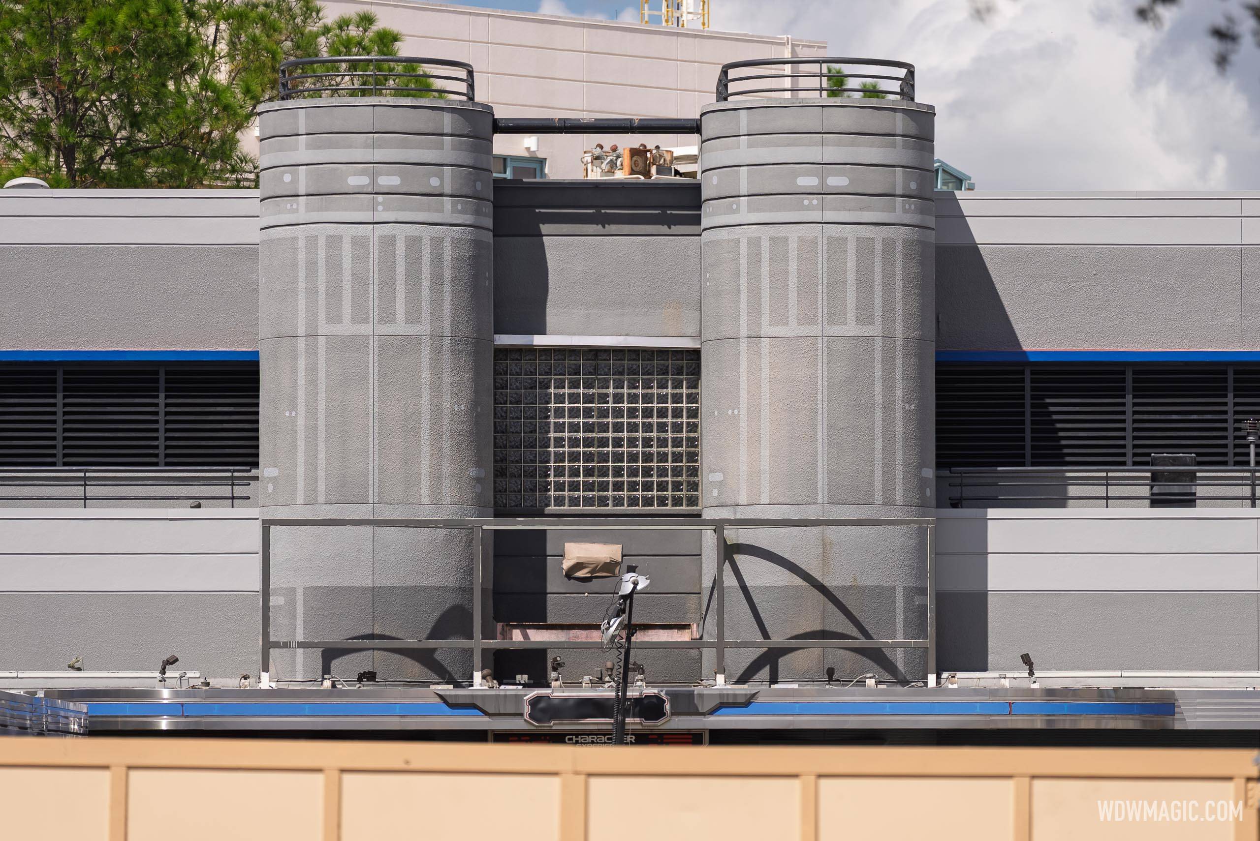 Animation Courtyard Archway Demolished and Launch Bay Signage Removed - October 21, 2025