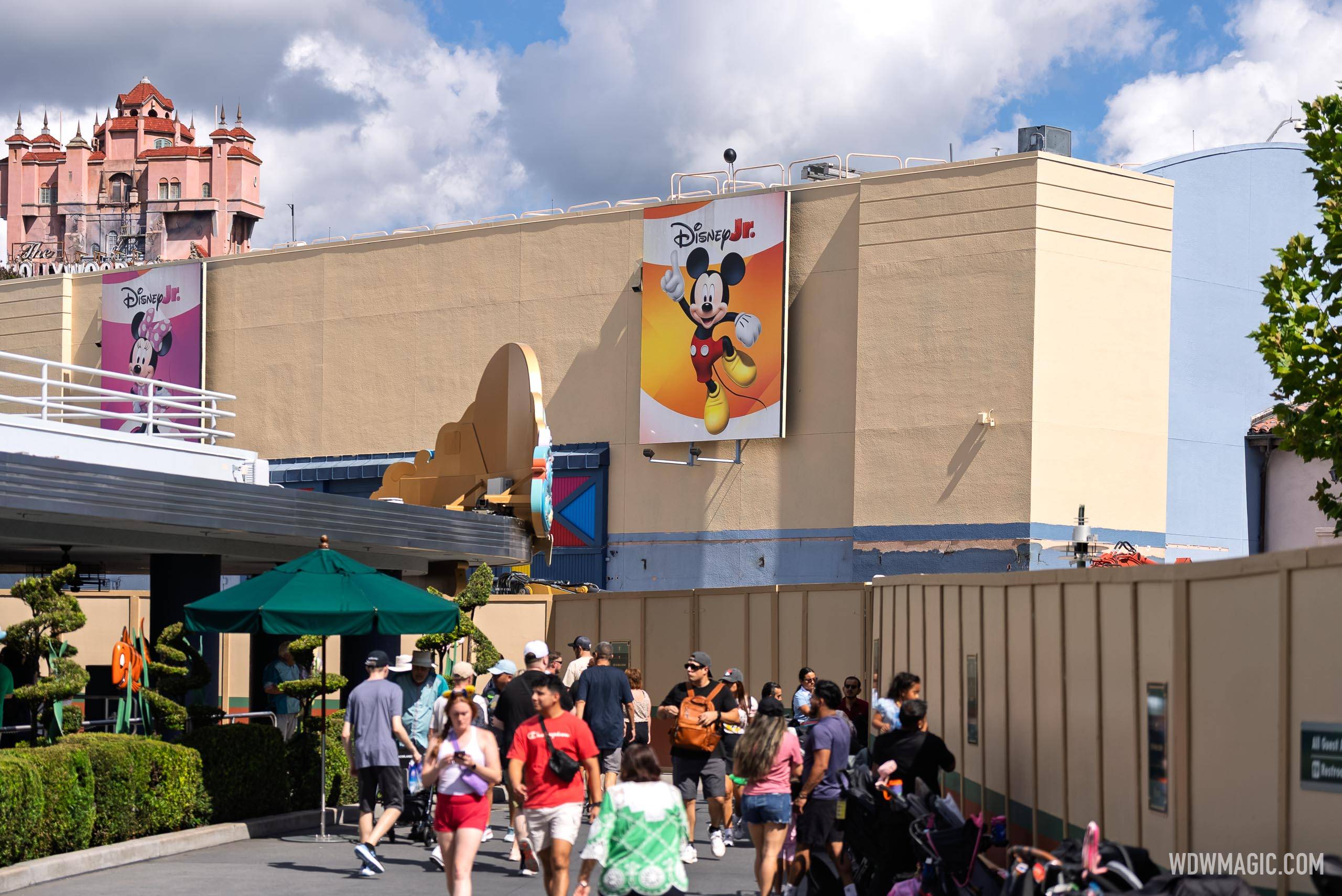 Animation Courtyard Archway Demolished and Launch Bay Signage Removed - October 21, 2025