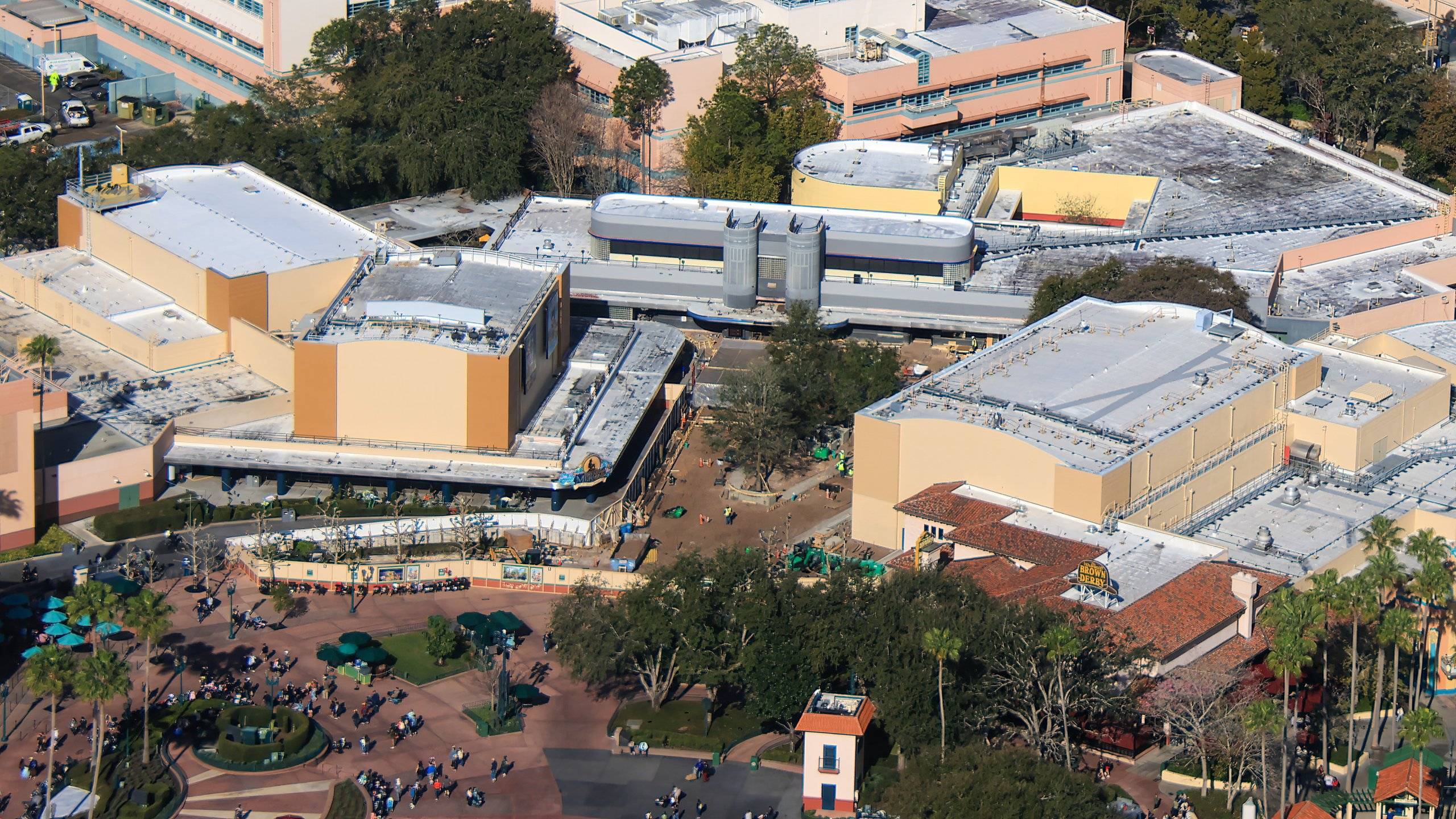 New Aerial Photos Show Major Progress on New Walt Disney Studios Area at Disney World