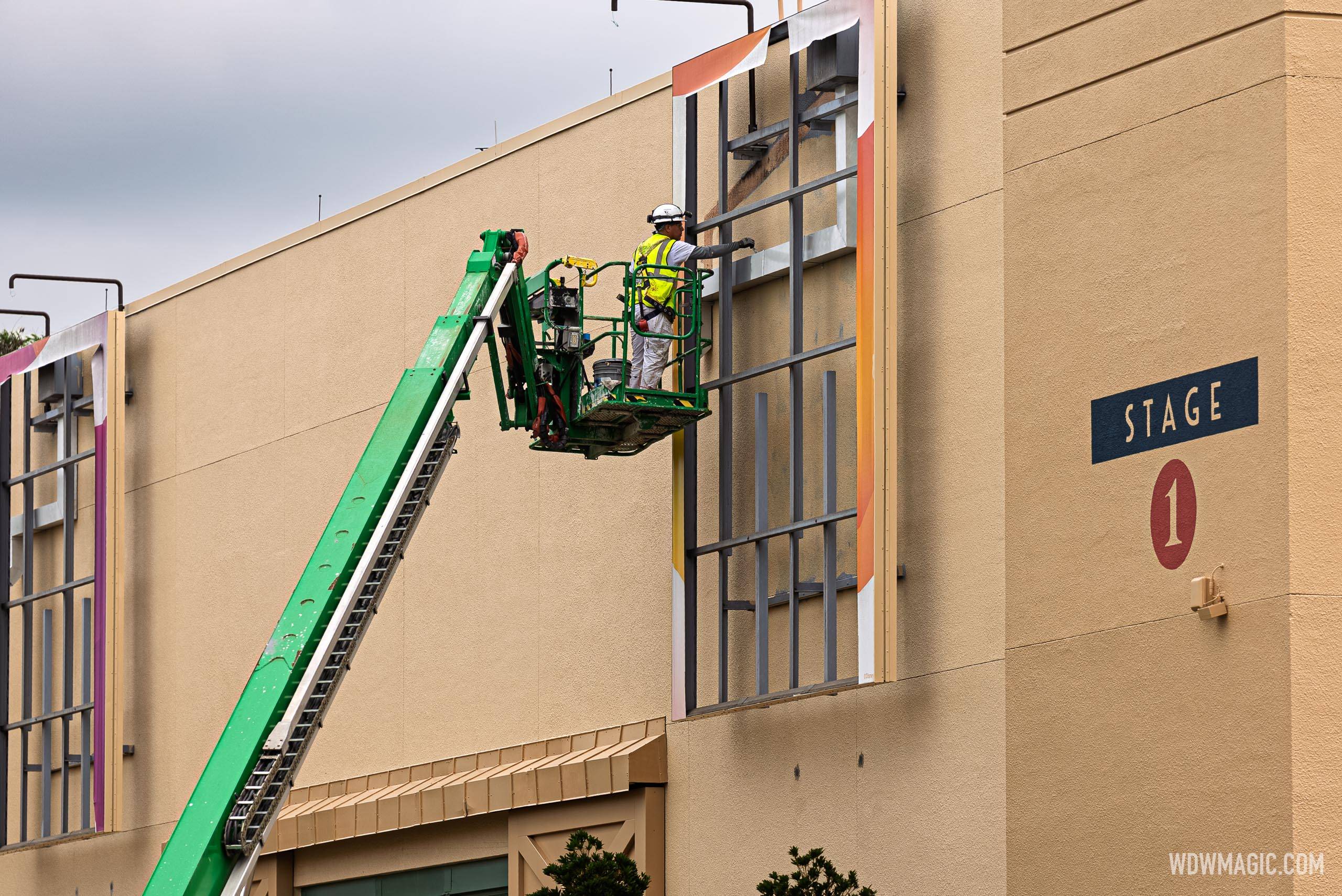 New Posters, Signs, and Murals: Hollywood Studios Courtyard Progress Photos - May 12 2026