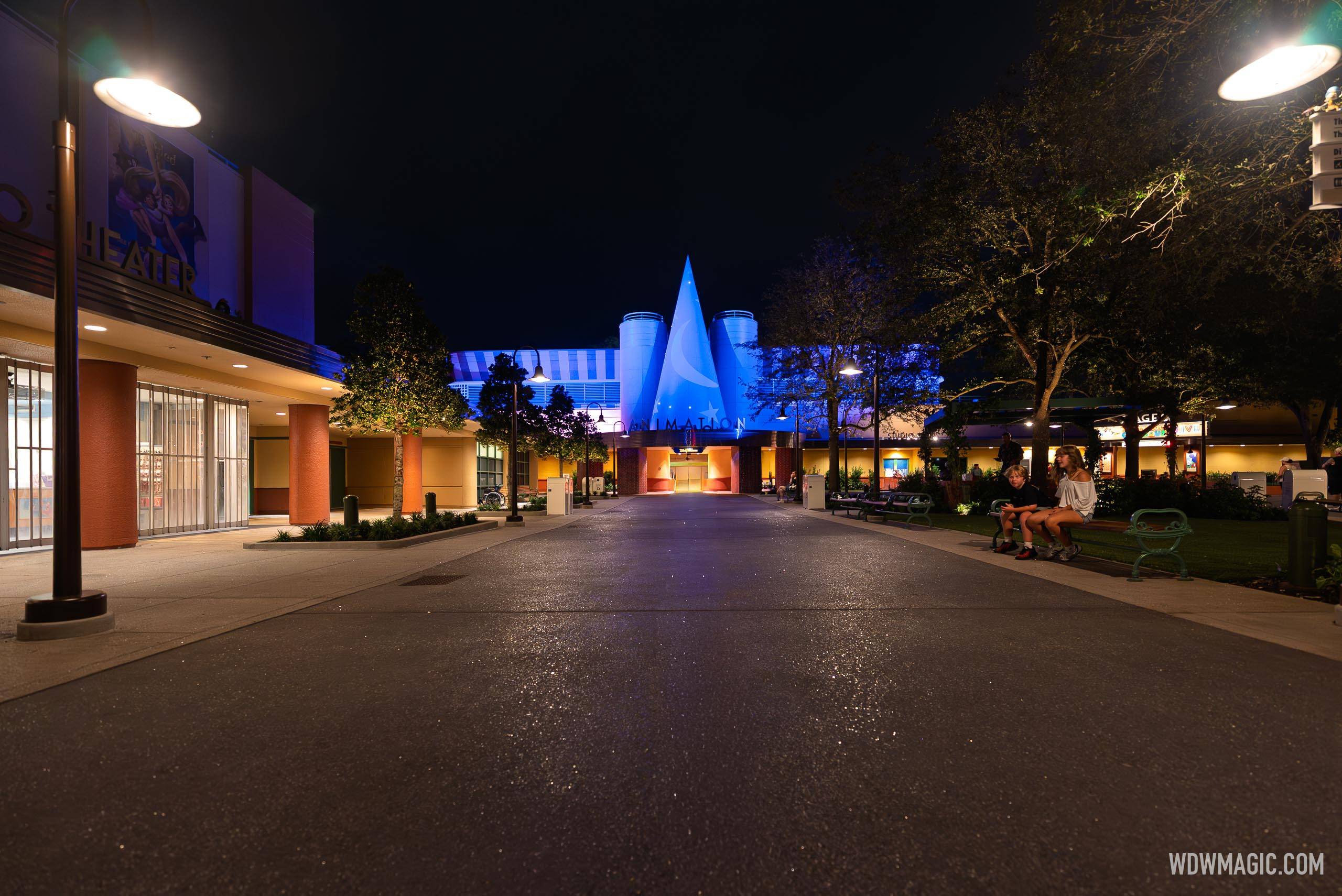Walt Disney Studios Courtyard After Dark: Nighttime Photos