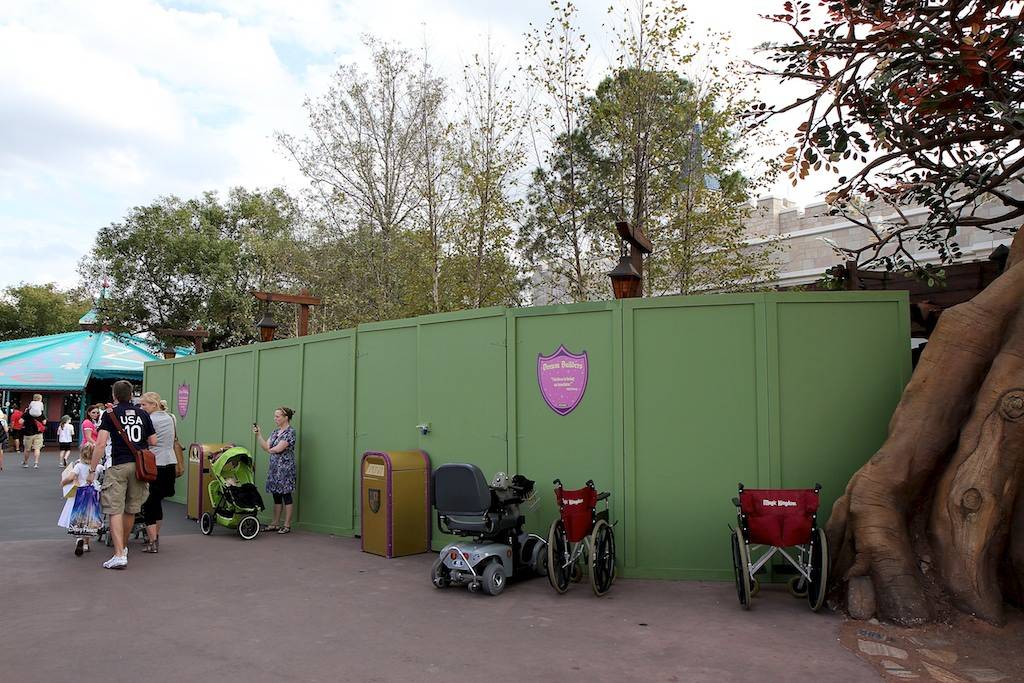 PHOTOS - Construction walls up at The Many Adventures of Winnie the Pooh