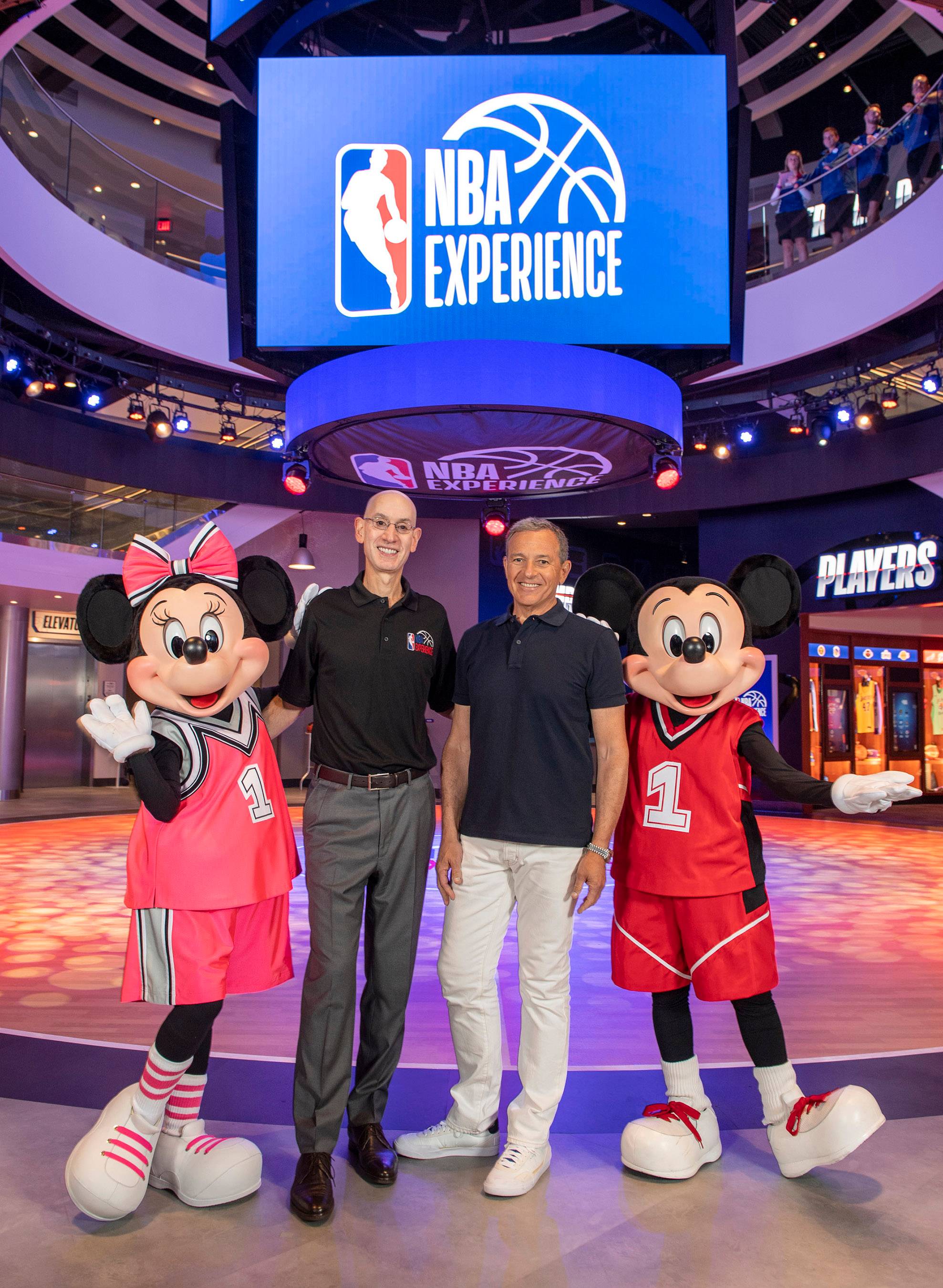 Right -&nbsp;Bob Iger, chairman and CEO of The Walt Disney Company. Left - NBA Commissioner Adam Silver
