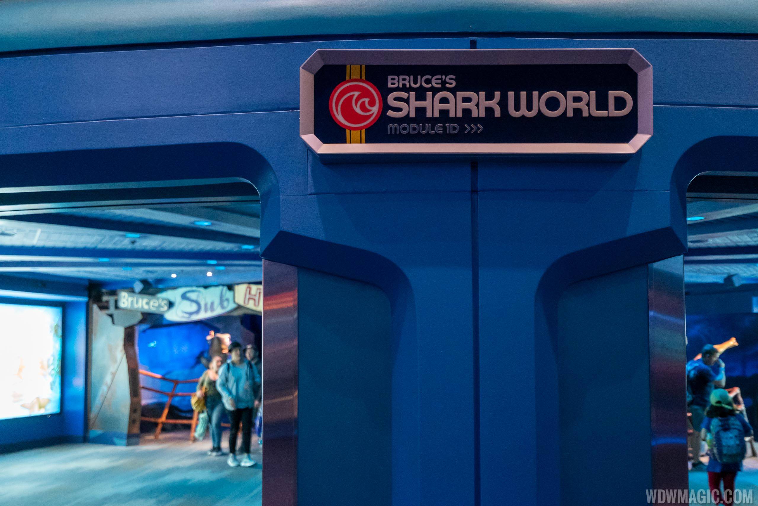 New signage inside the Seas with Nemo and Friends