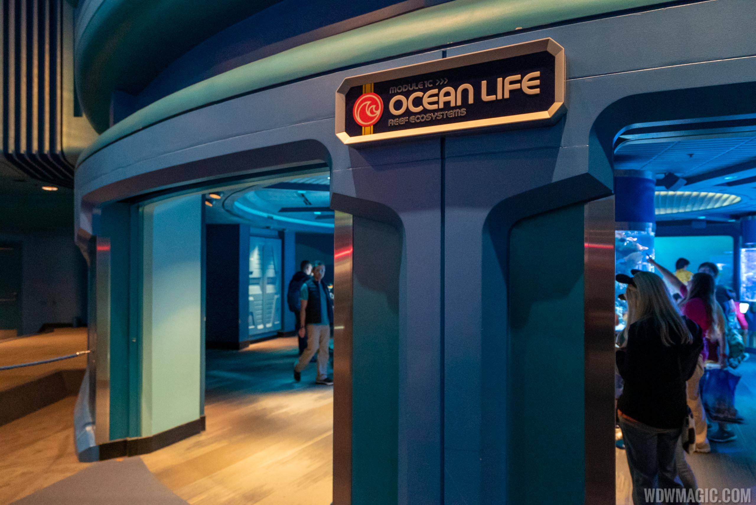 New signage inside the Seas with Nemo and Friends