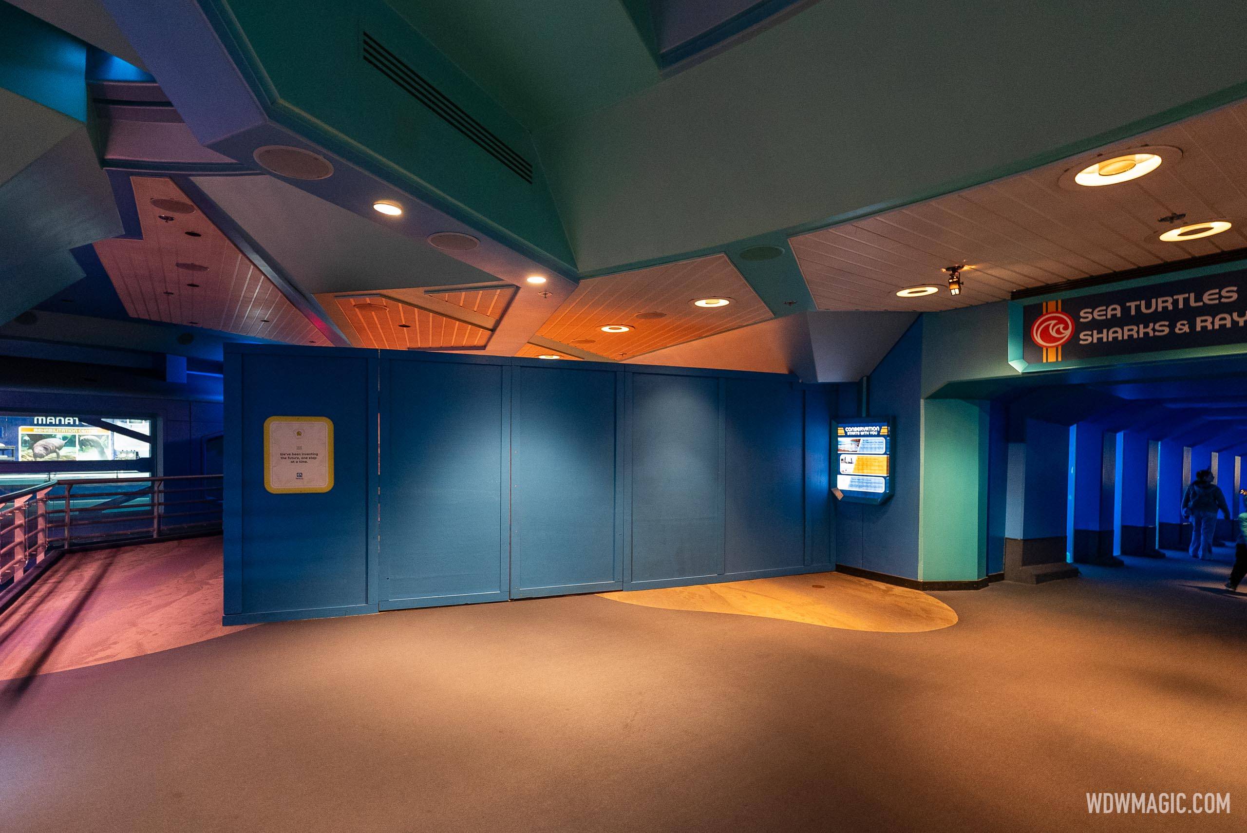 Manatee Exhibit at EPCOT's The Seas Pavilion Closed - January 2025