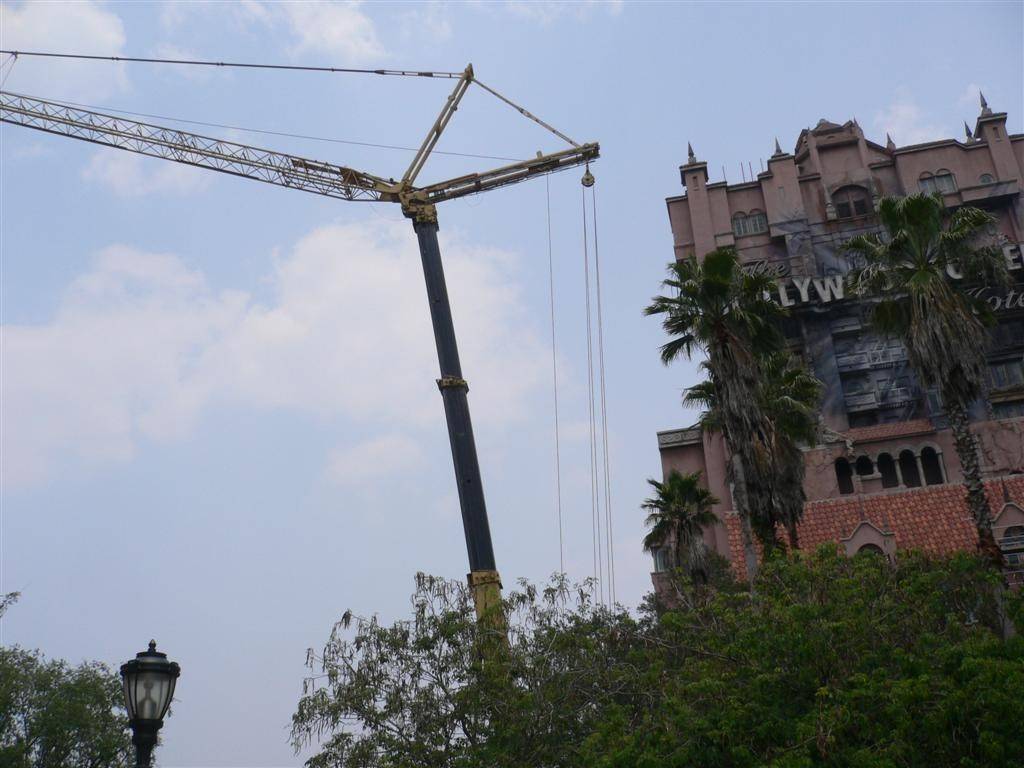 Crane by Tower of Terror