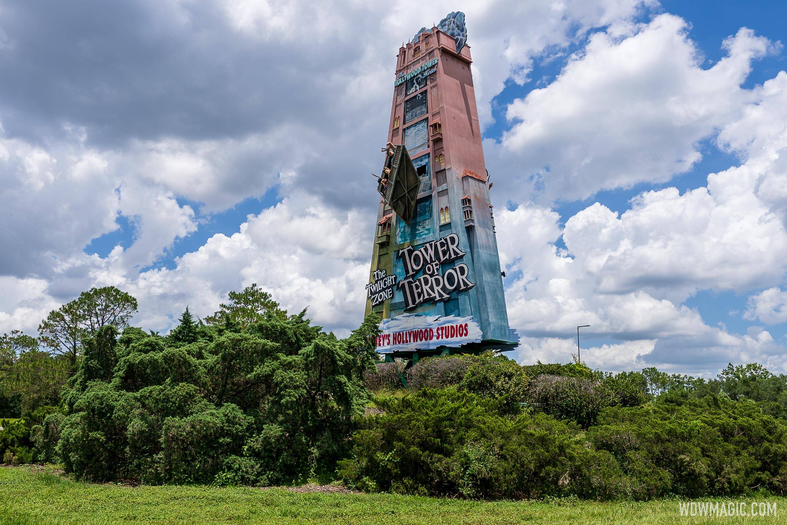 The Twilight Zone Tower of Terror billboard on World Drive - 2022