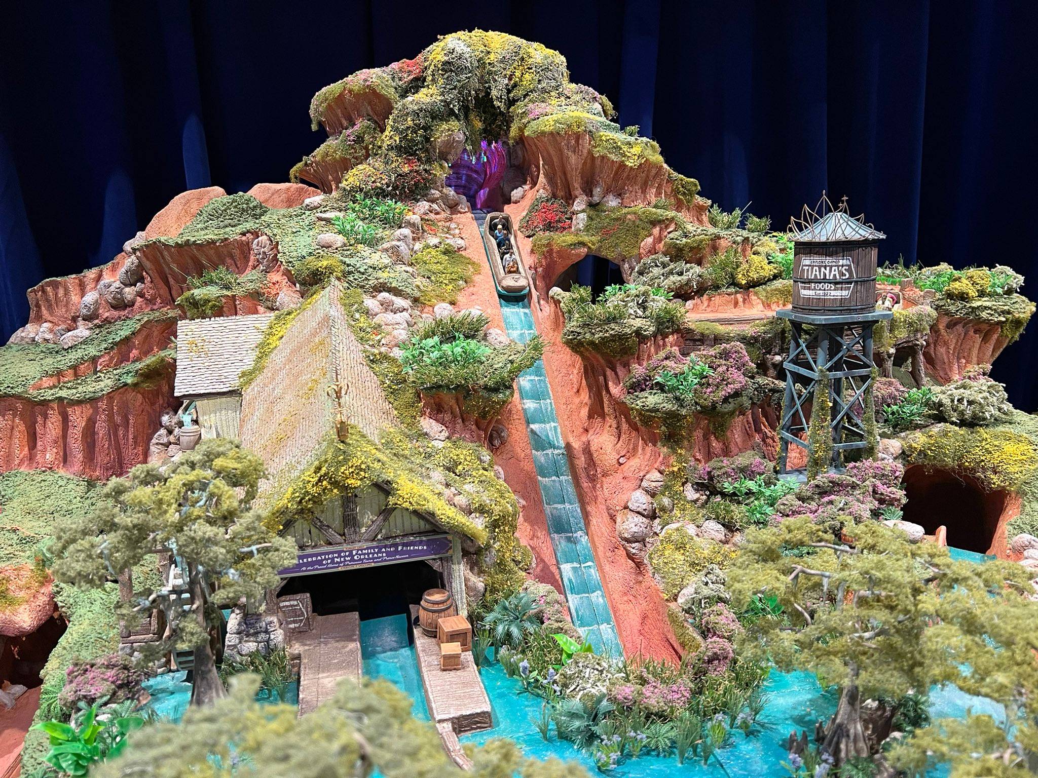 New model of Tiana's Bayou Adventure on display at D23 Expo