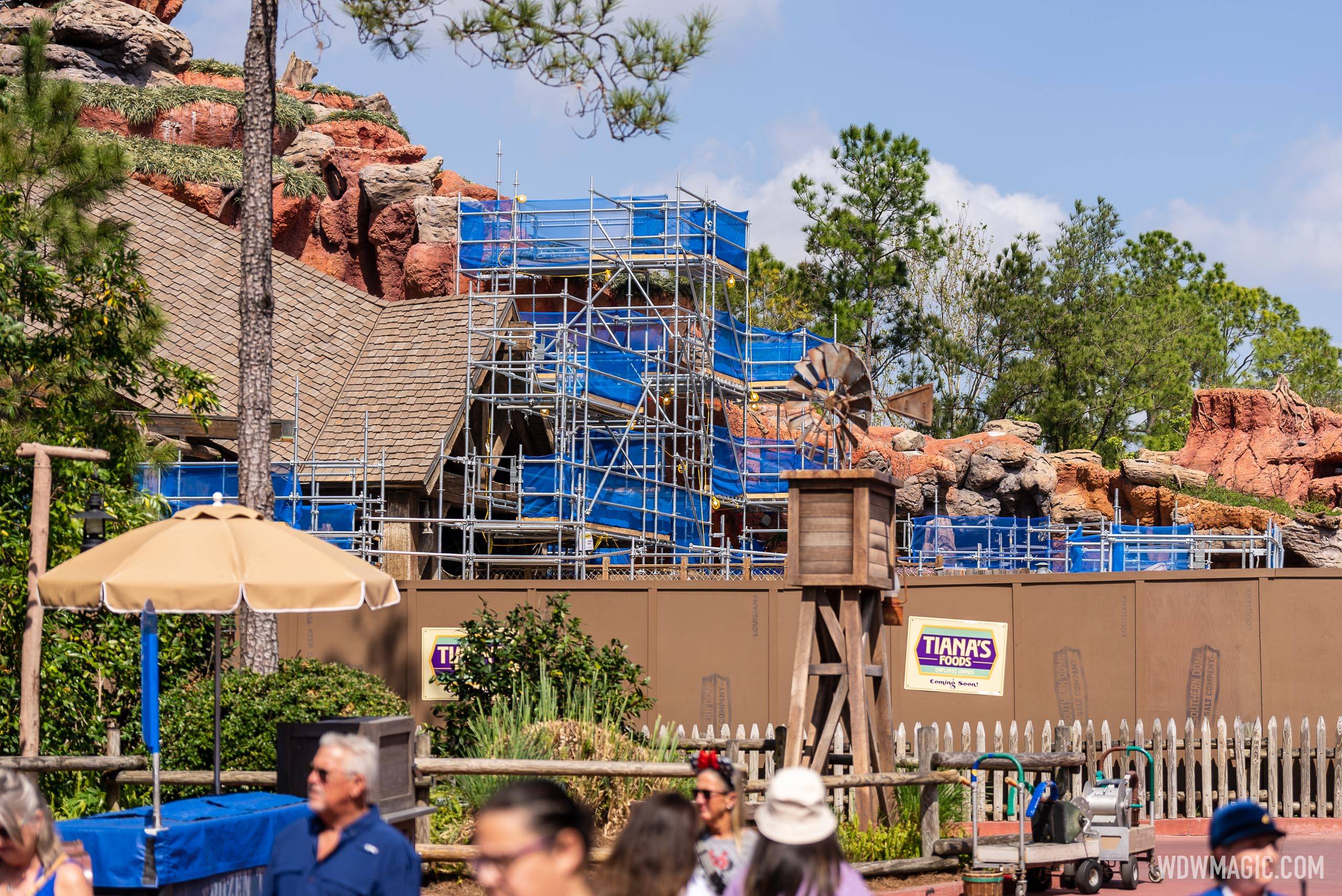 Latest look at Tiana's Bayou Adventure construction at Walt Disney World's Magic Kingdom