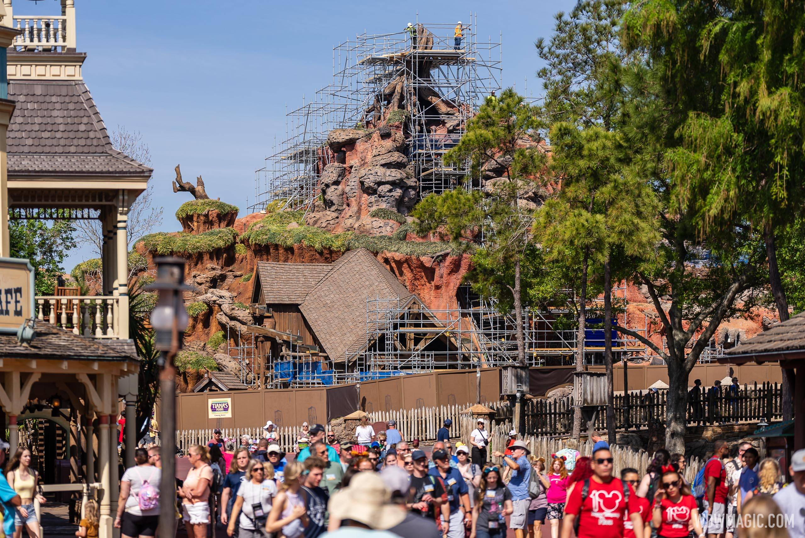 Tiana's Bayou Adventure construction update from Walt Disney World's Magic Kingdom