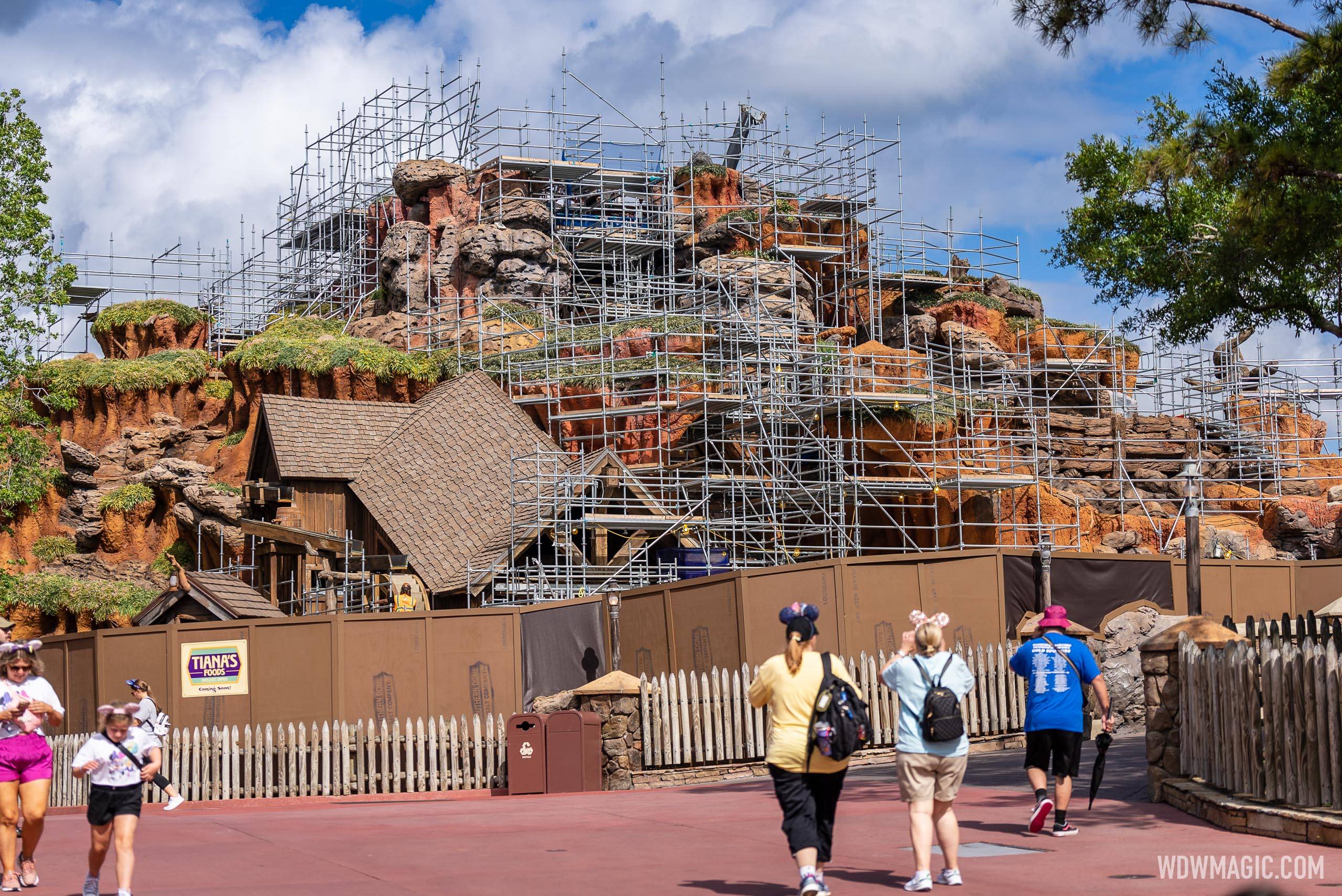 Latest look at Tiana's Bayou Adventure construction in Walt Disney World's Magic Kingdom