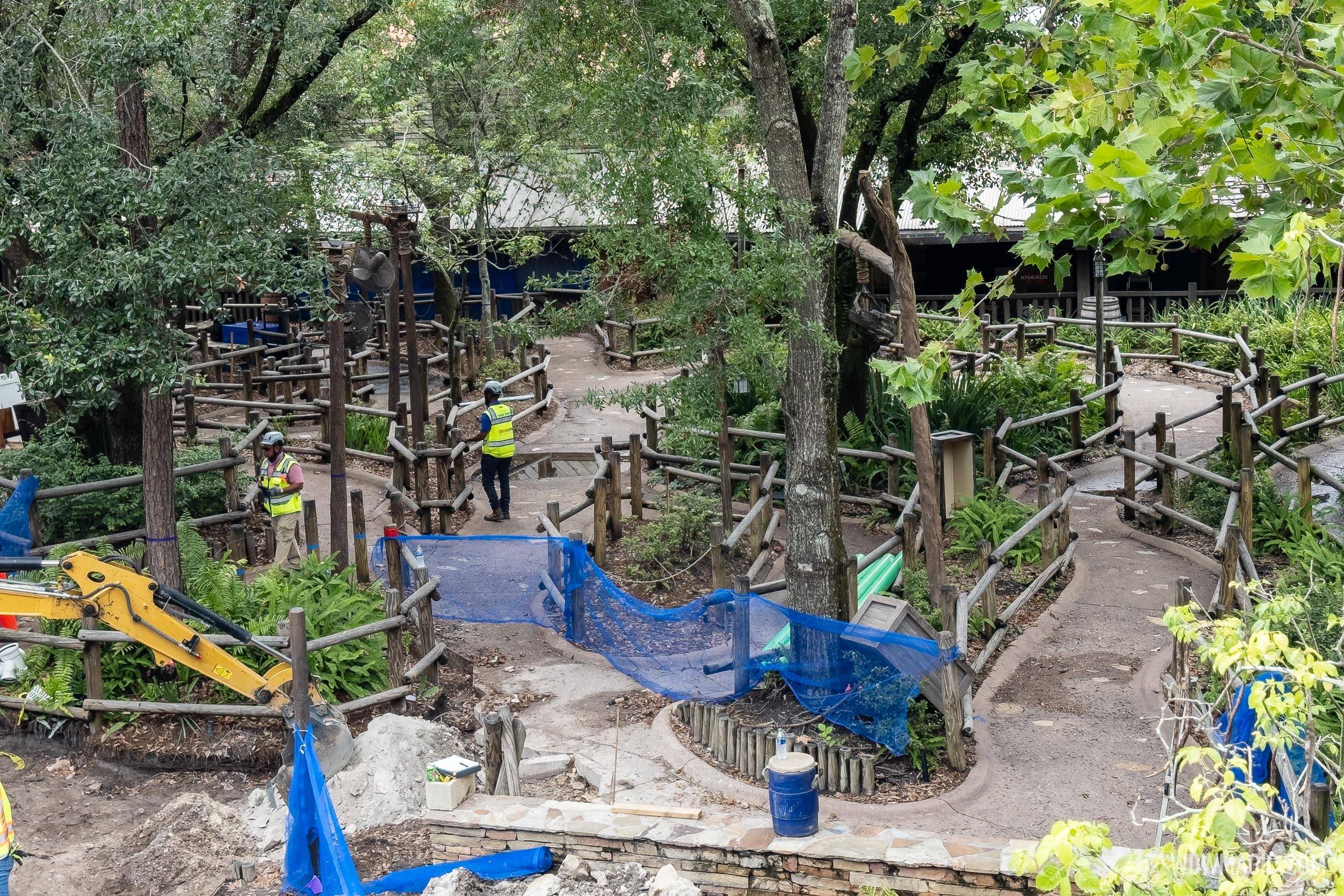 Latest look at Tiana's Bayou Adventure construction in Magic Kingdom