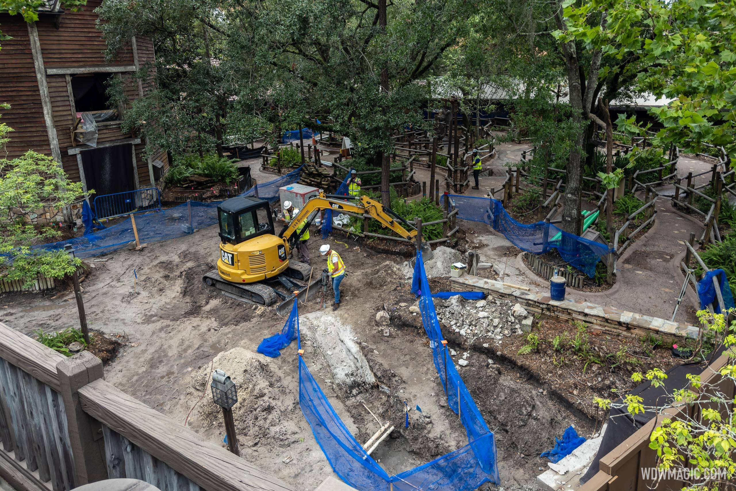 Tiana's Bayou Adventure construction - June 22 2023