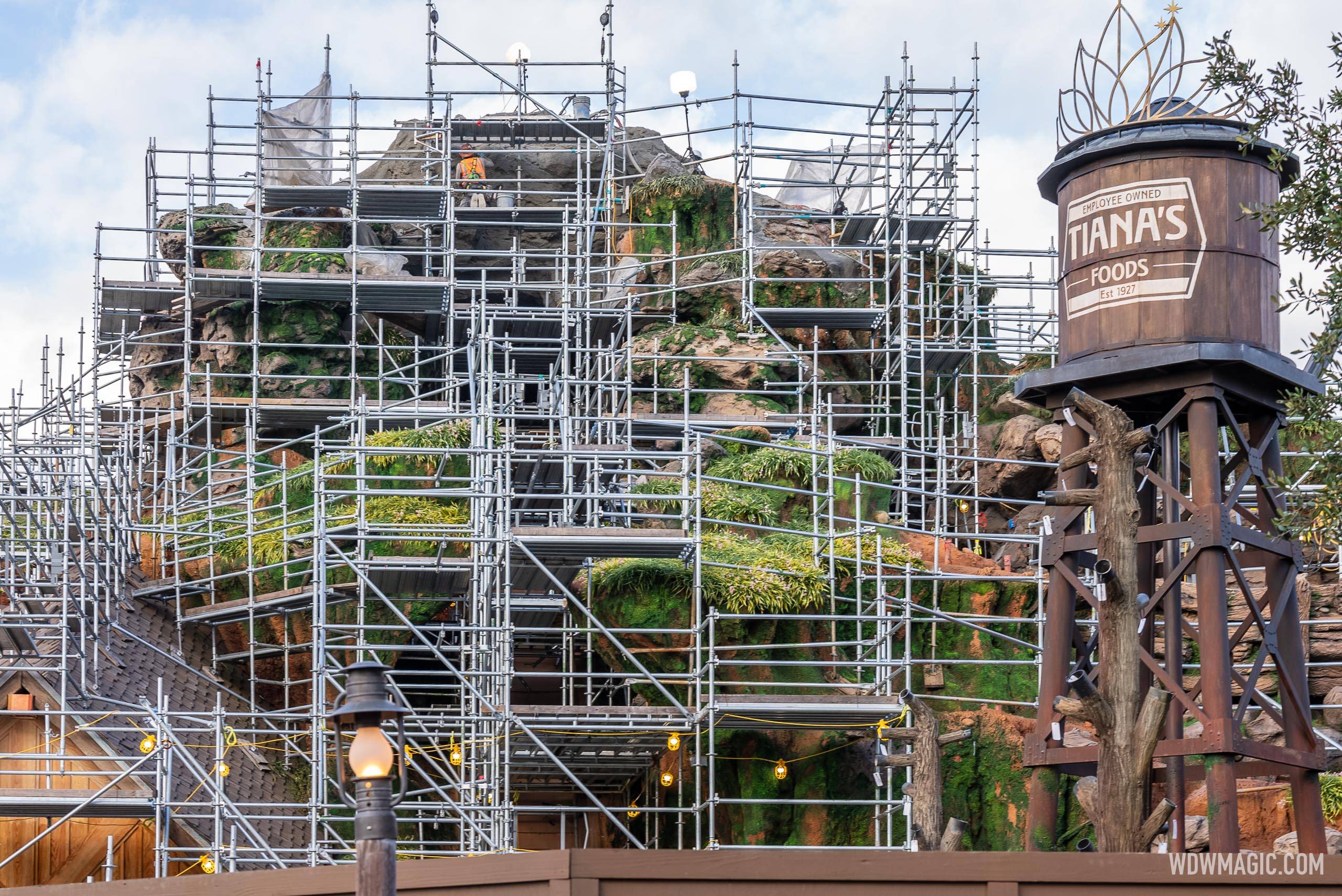 Tiana's Bayou Adventure construction progresses at Walt Disney World