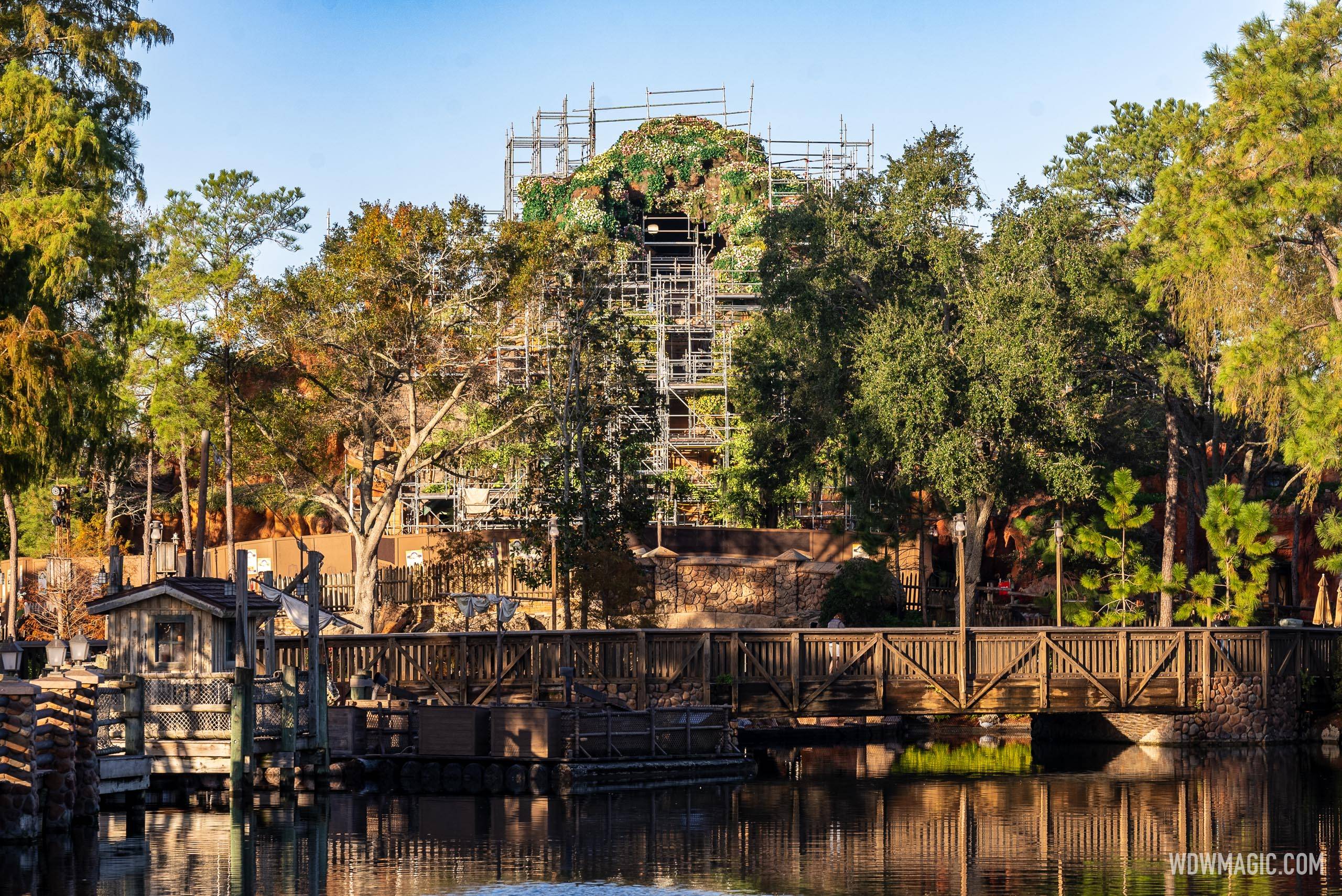 Tiana's Bayou Adventure construction - December 21 2023