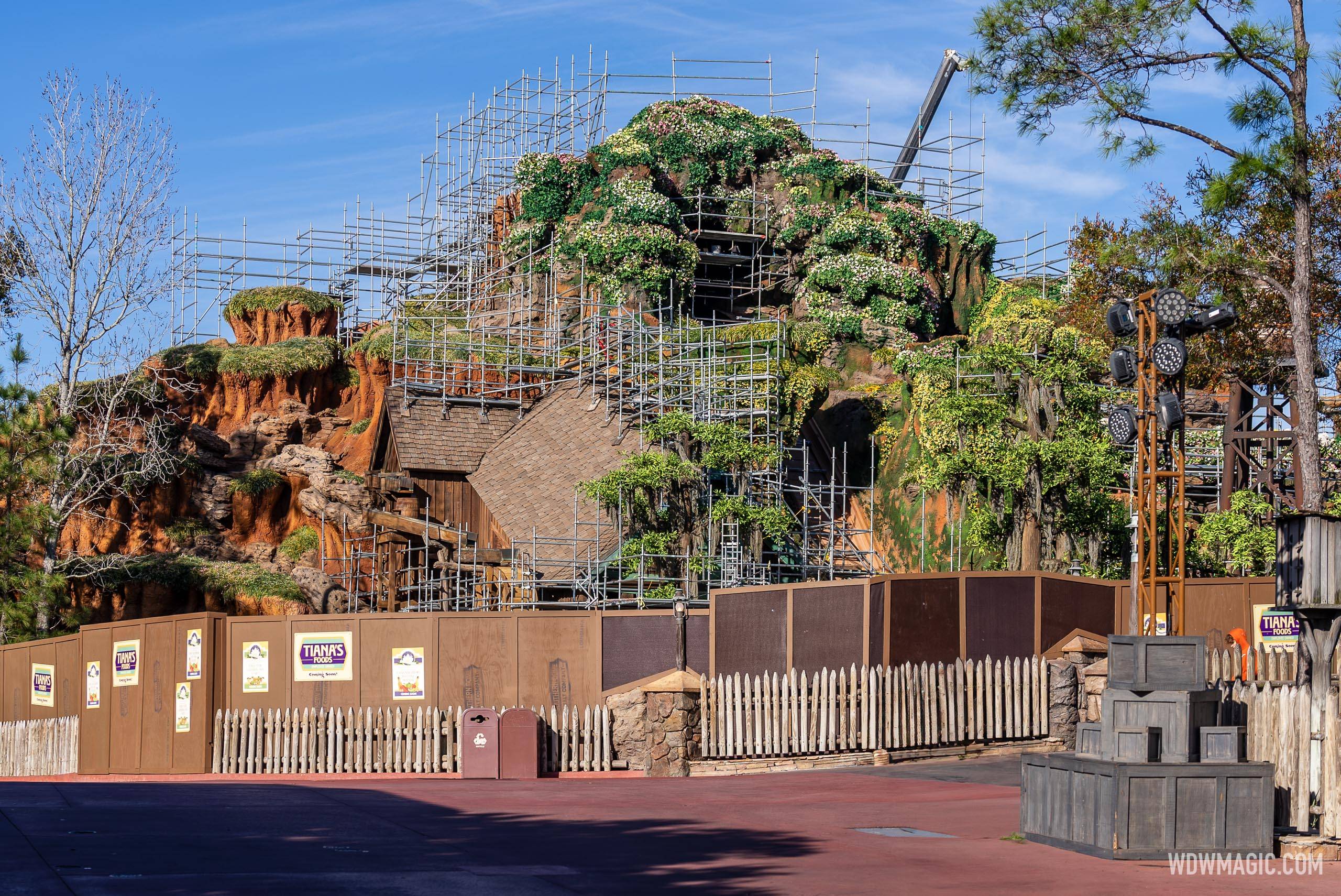 More scaffolding removed from Tiana's Bayou Adventure at Walt Disney World
