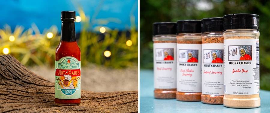 Mama Odie’s Hot Sauce and Dooky Chase’s Seasonings
