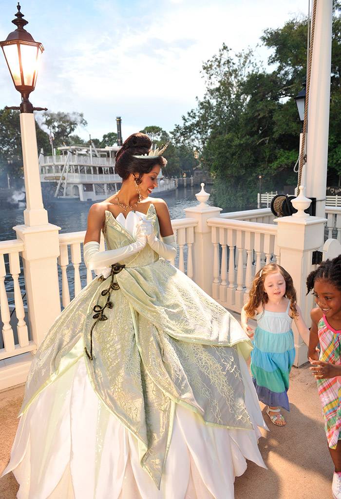 Princess Tiana appears at the Magic Kingdom ahead of her official debut on October 26