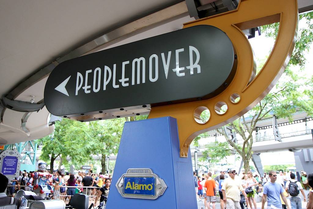 Tomorrowland Transit Authority PeopleMover signage