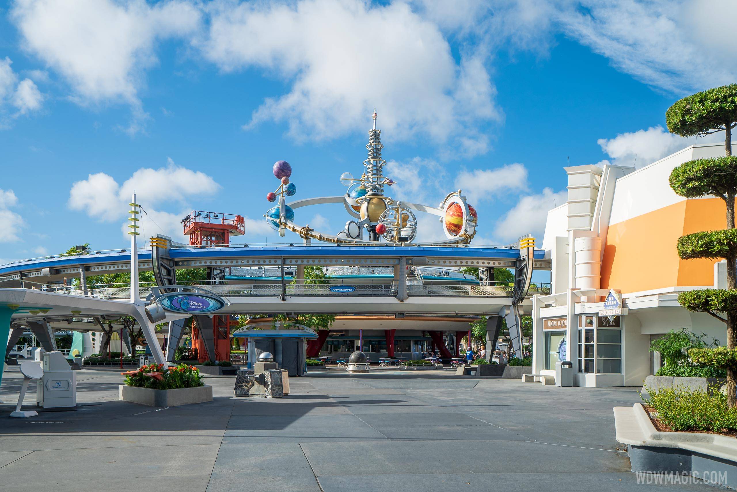 Tommorowland Transit Authority PeopleMover closed - July 2020