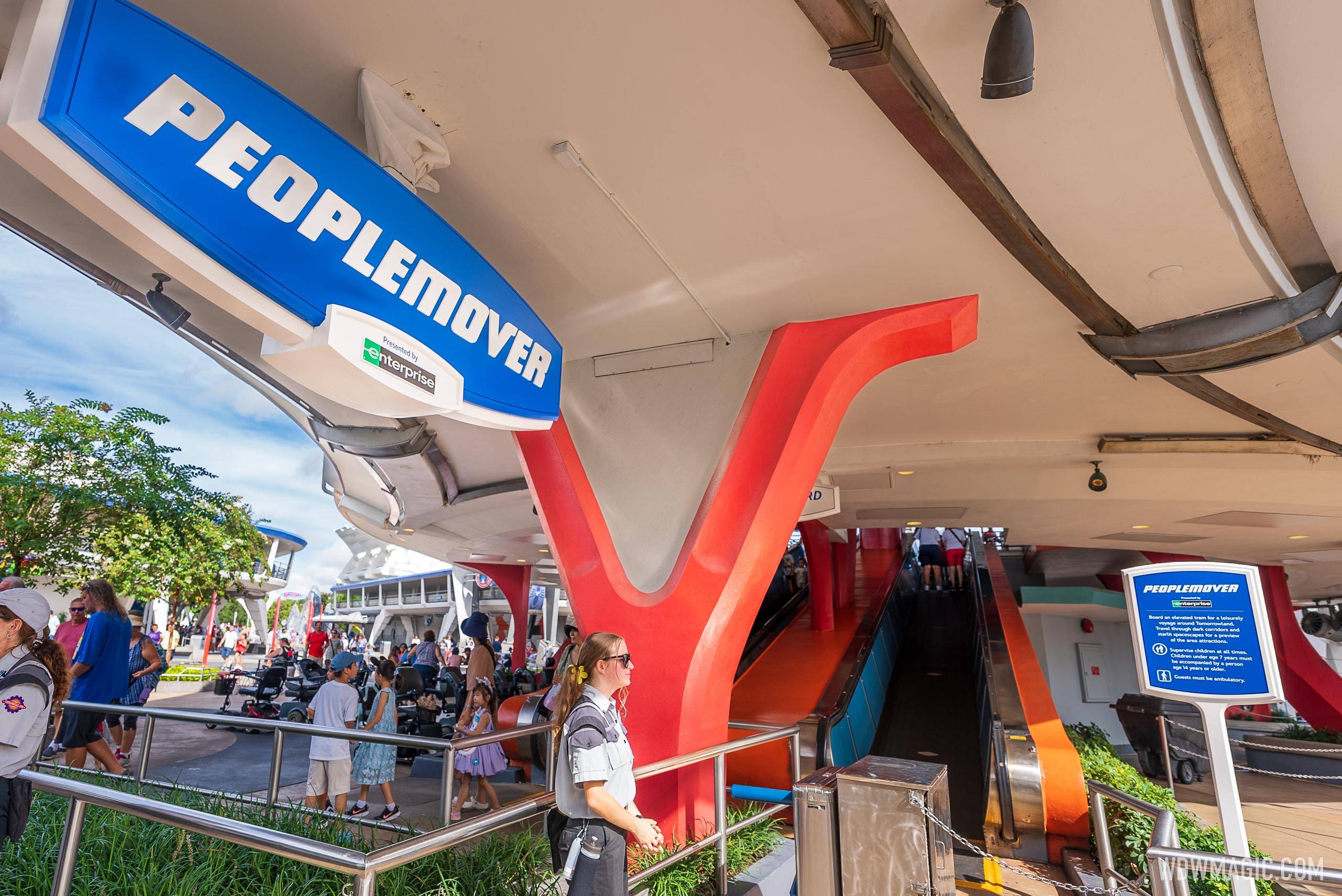 New signage at Tomorrowland Transit Authority PeopleMover - August 2022