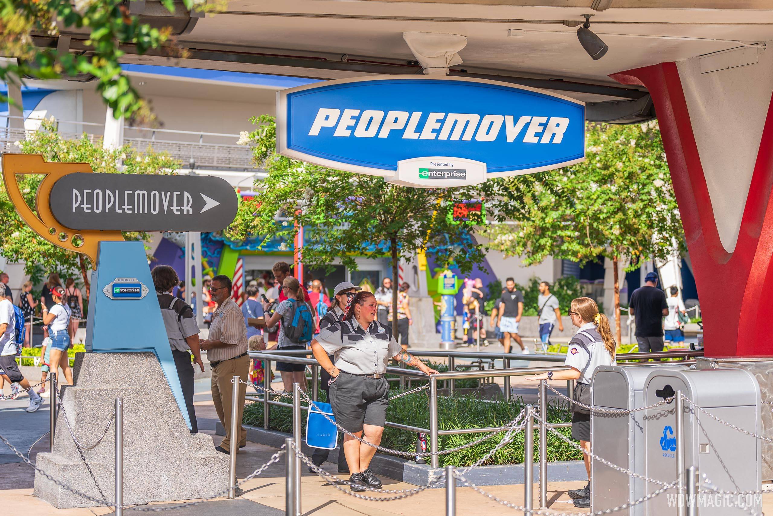 New signage at Tomorrowland Transit Authority PeopleMover - August 2022