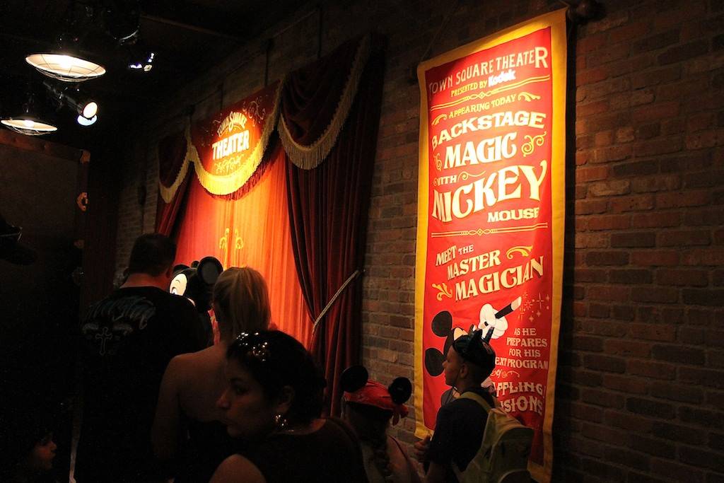 Inside Mickey's dressing room backstage at the theater
